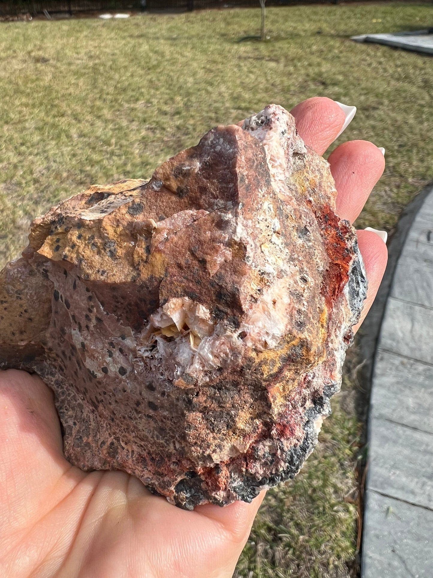 Baryte Cerussite and Galena 1lb from Morocco
