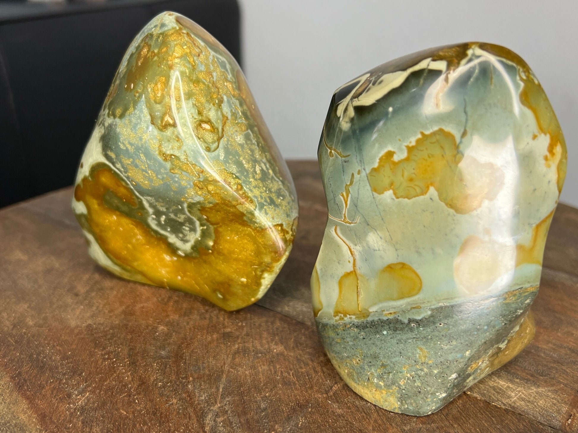 2 Piece polychrome Jasper Freeform Set 2lb 10.8oz