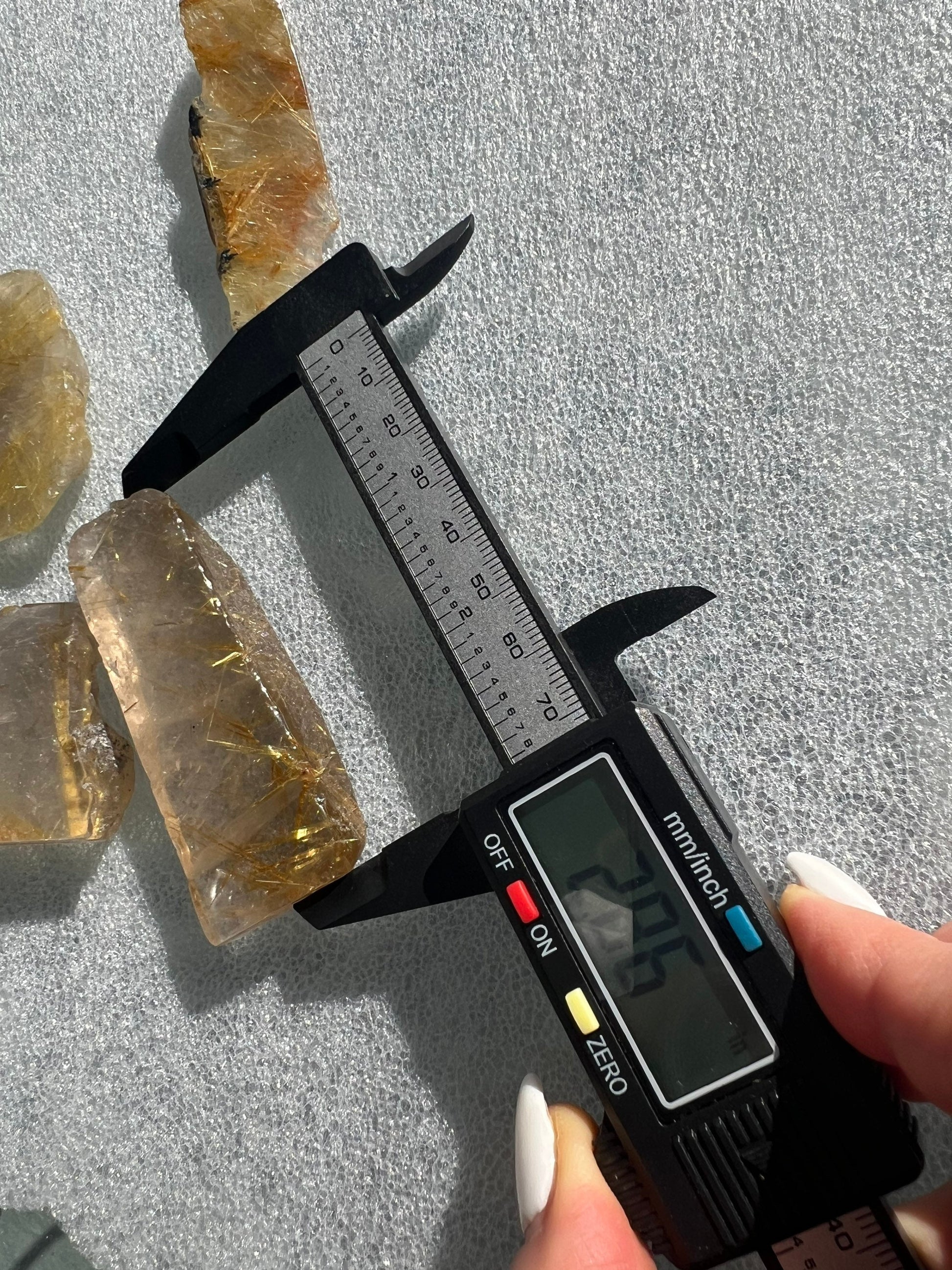 Golden Rutile Quartz set of 4 in picture total weight 138grams