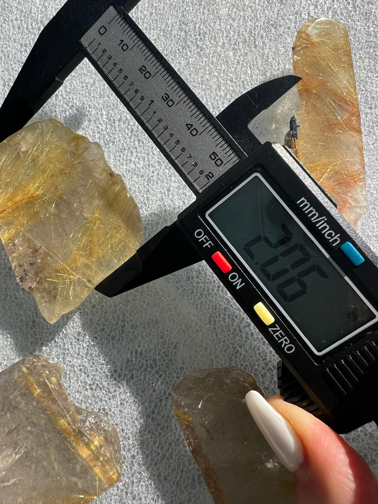 Golden Rutile Quartz set of 4 in picture total weight 138grams