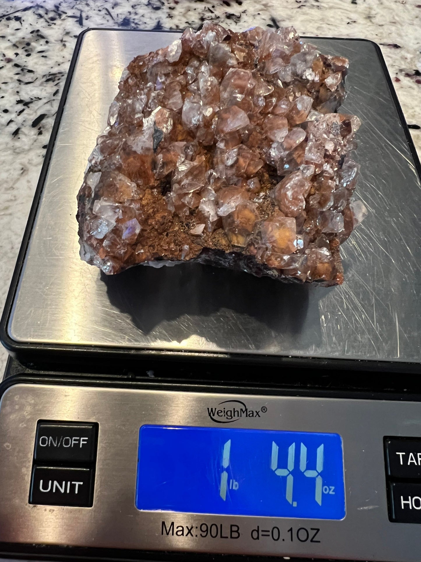 Red diamond calcite. 1pound 4oz