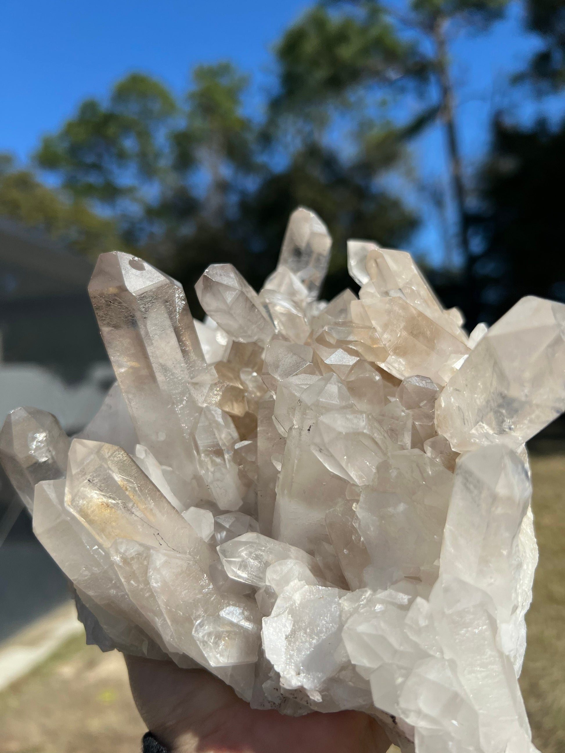 Clear Quartz crystal cluster 4 pounds 12oz