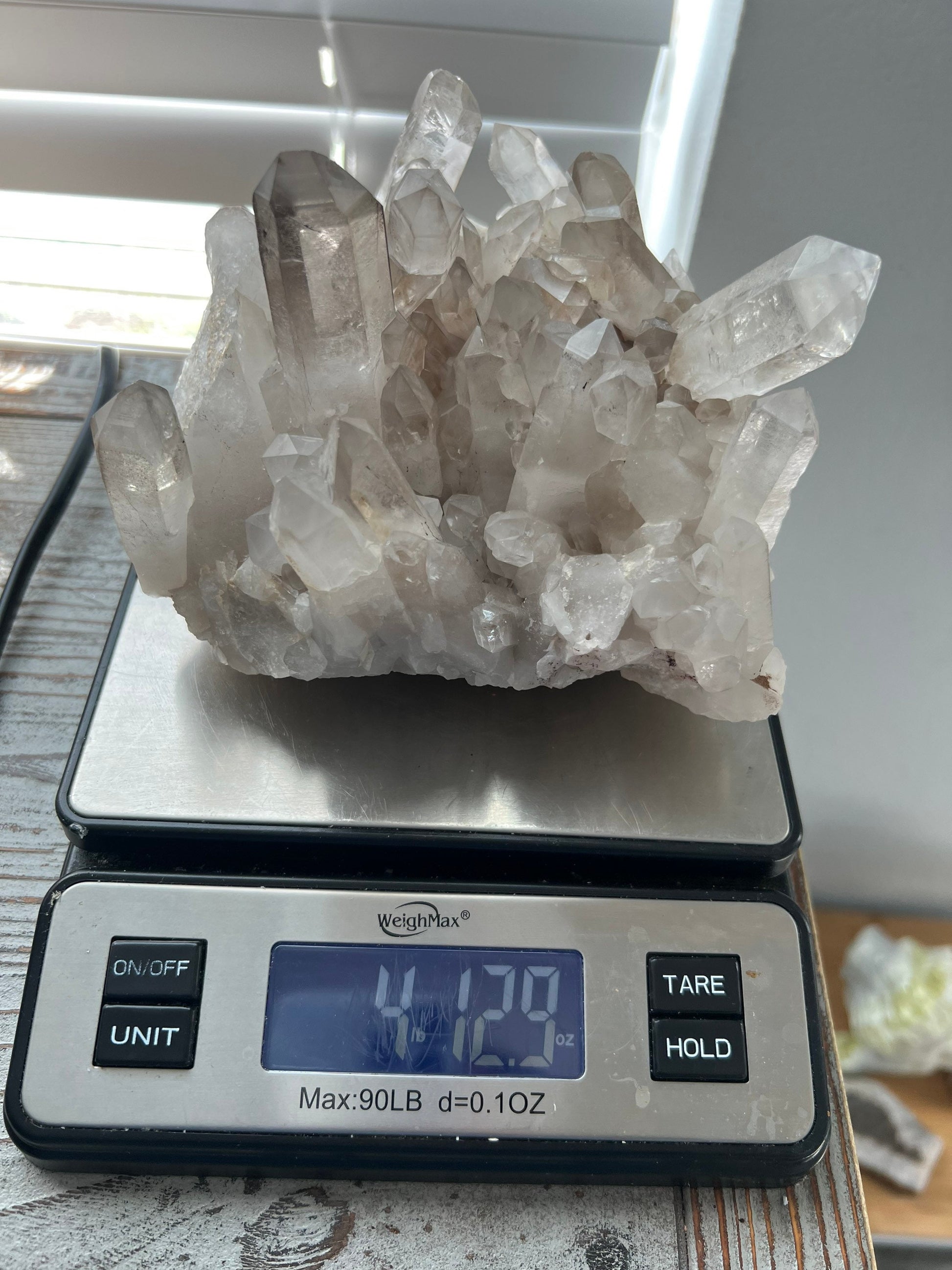 Clear Quartz crystal cluster 4 pounds 12oz