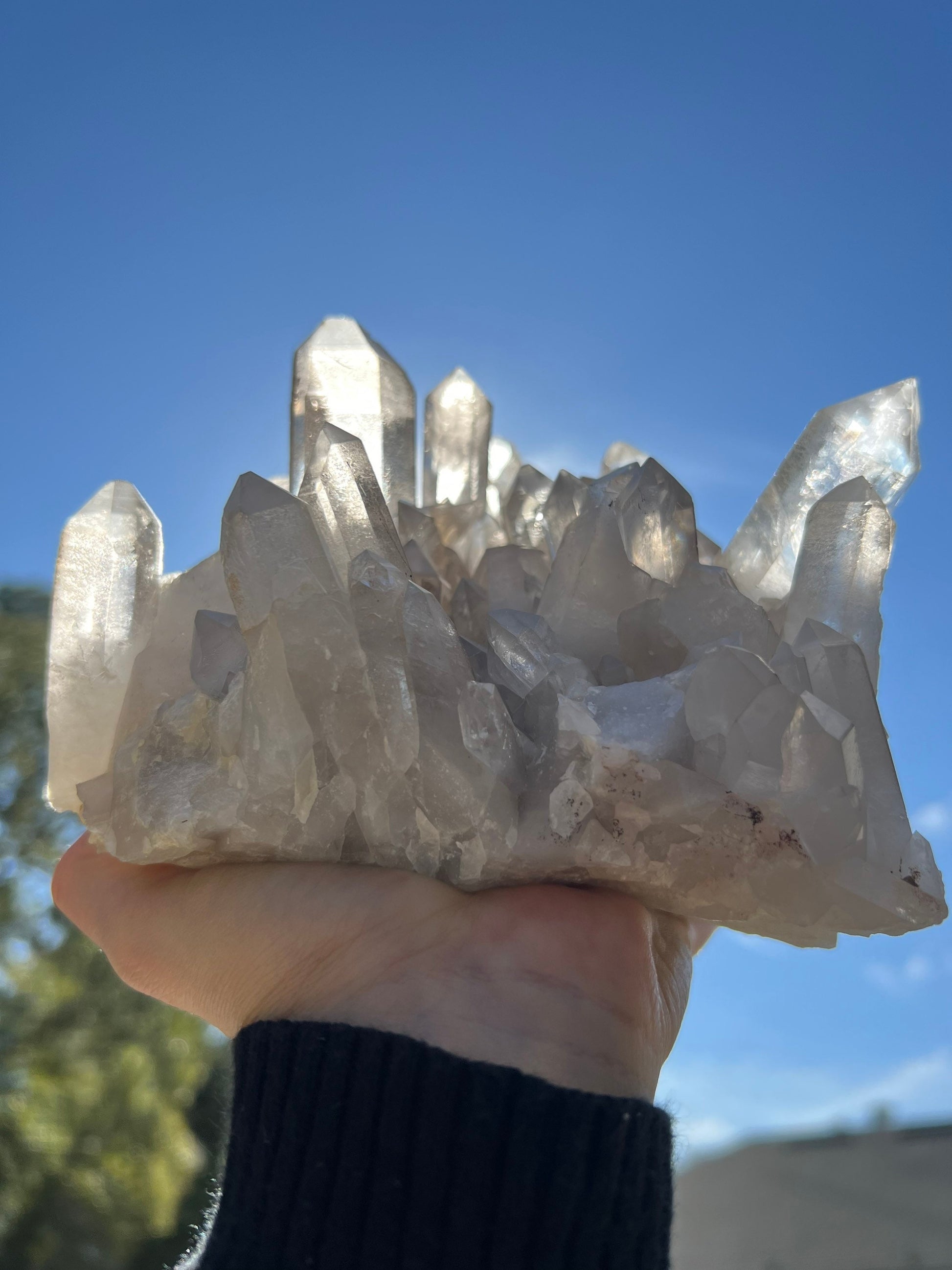 Clear Quartz crystal cluster 4 pounds 12oz