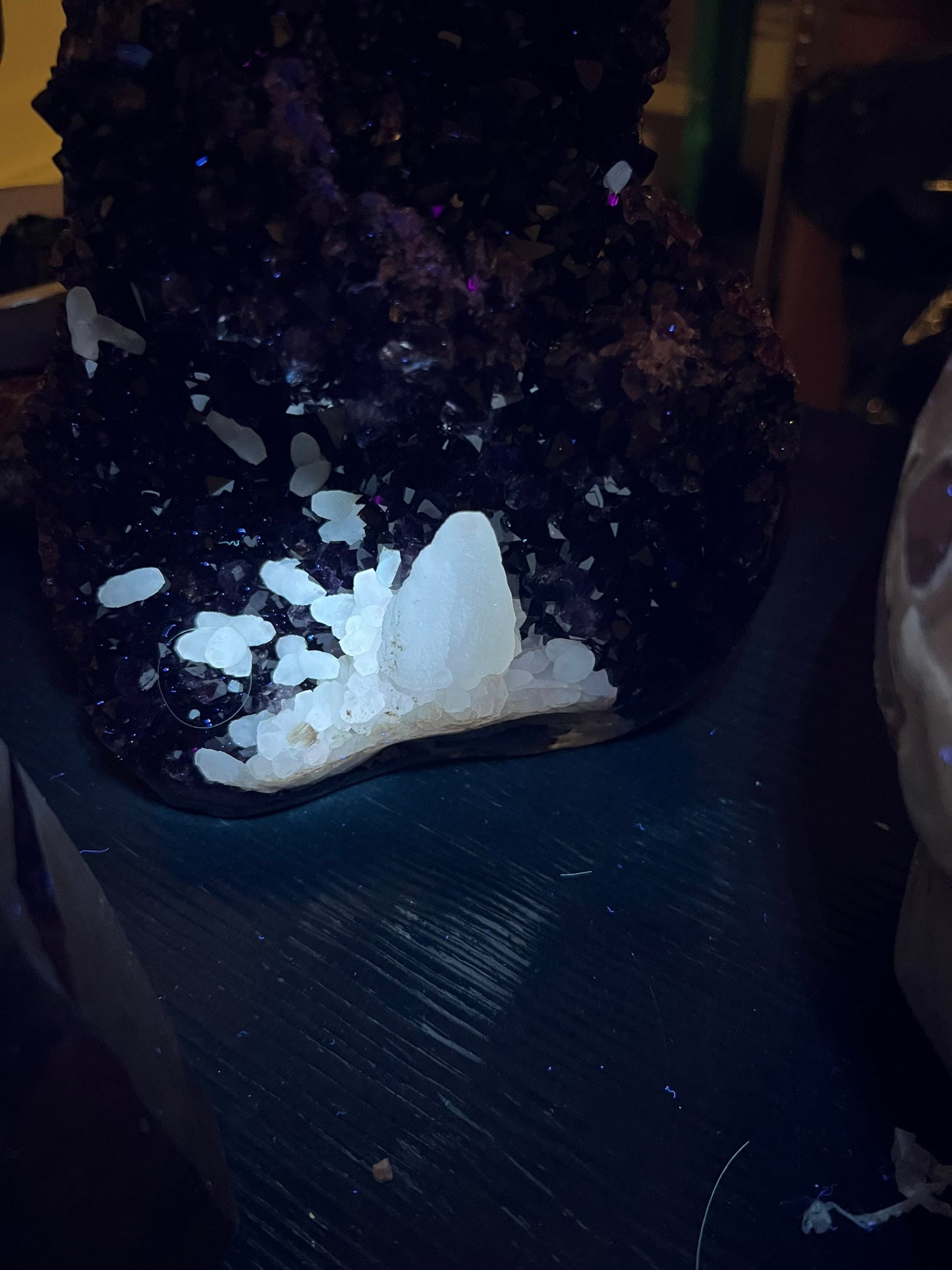 11lb Amethyst Crystal with Calcite from Brazil