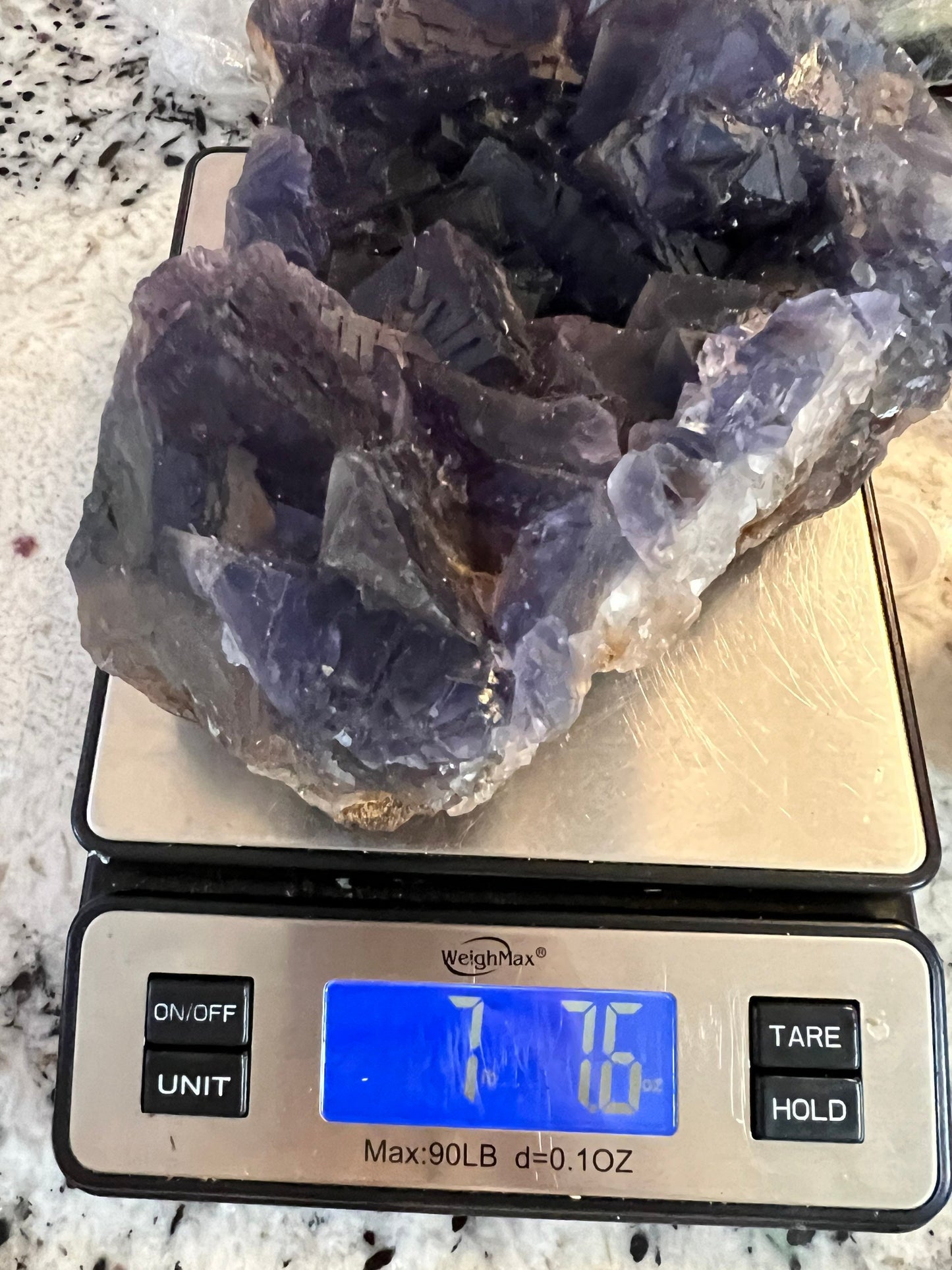 Cube purple fluorite 7 pounds 7oz