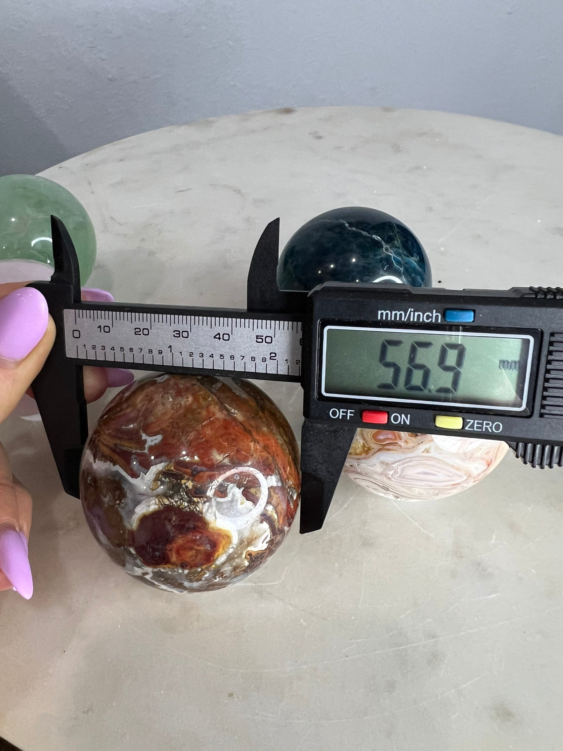 5 sphere set total weight 2 pounds 14oz