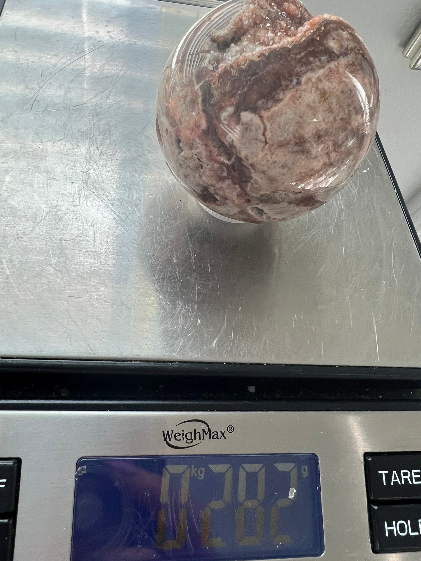 Crazy lace agate sphere 60mm 282g