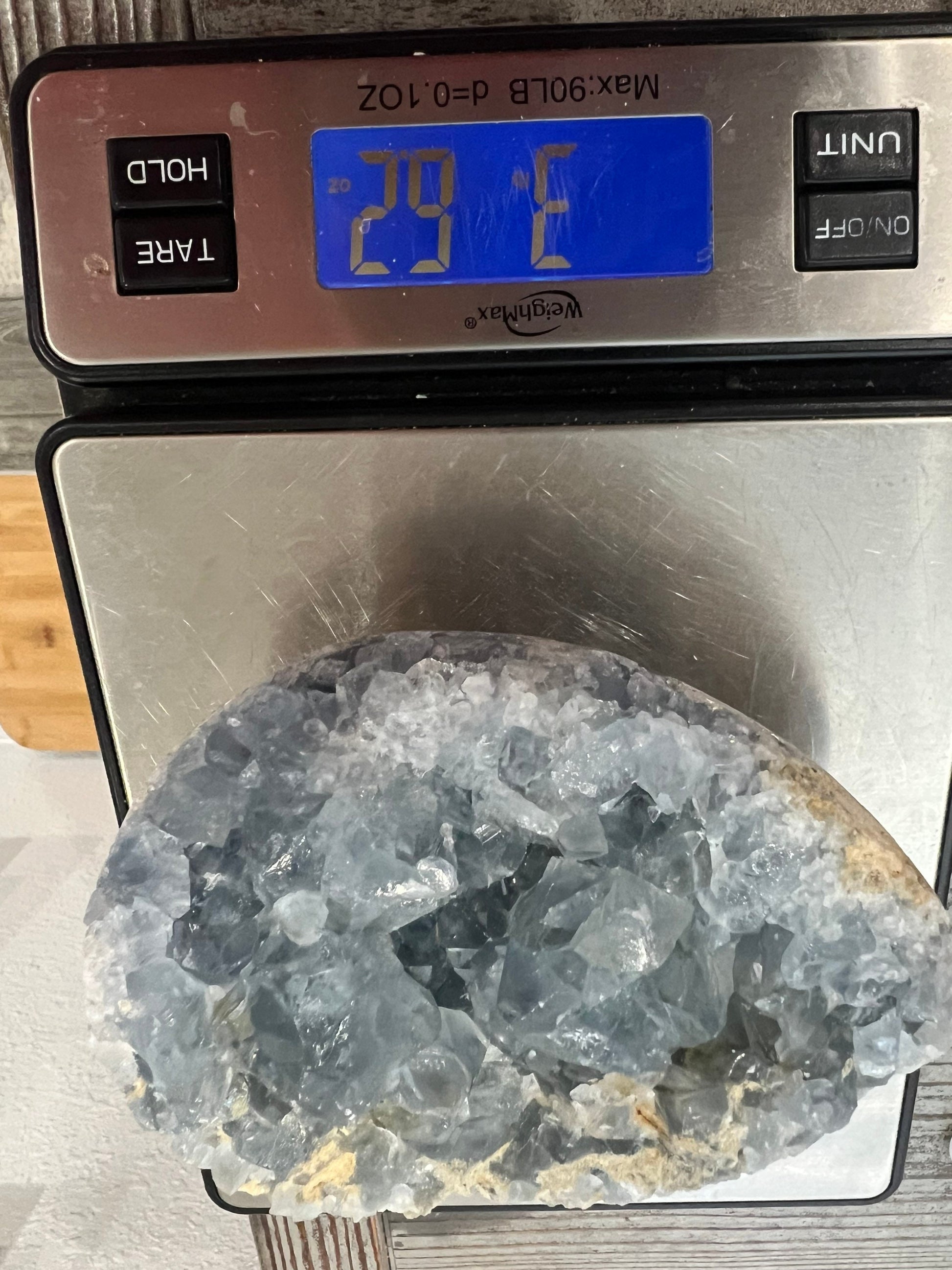 Celestite 3 pounds 6oz