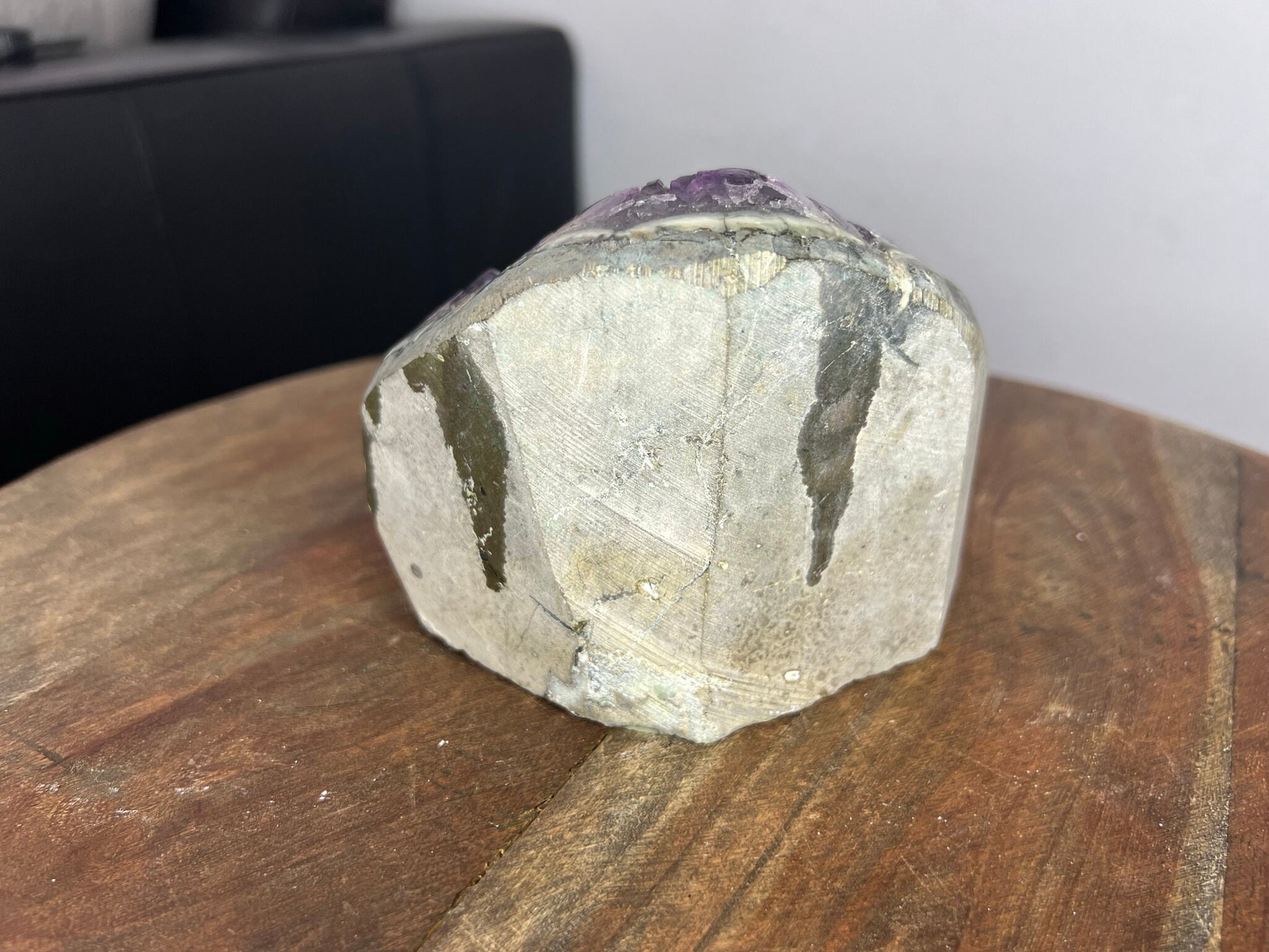 3lb Cut base Amethyst Crystal Freestanding from Brazil Dark Rich Purple Color
