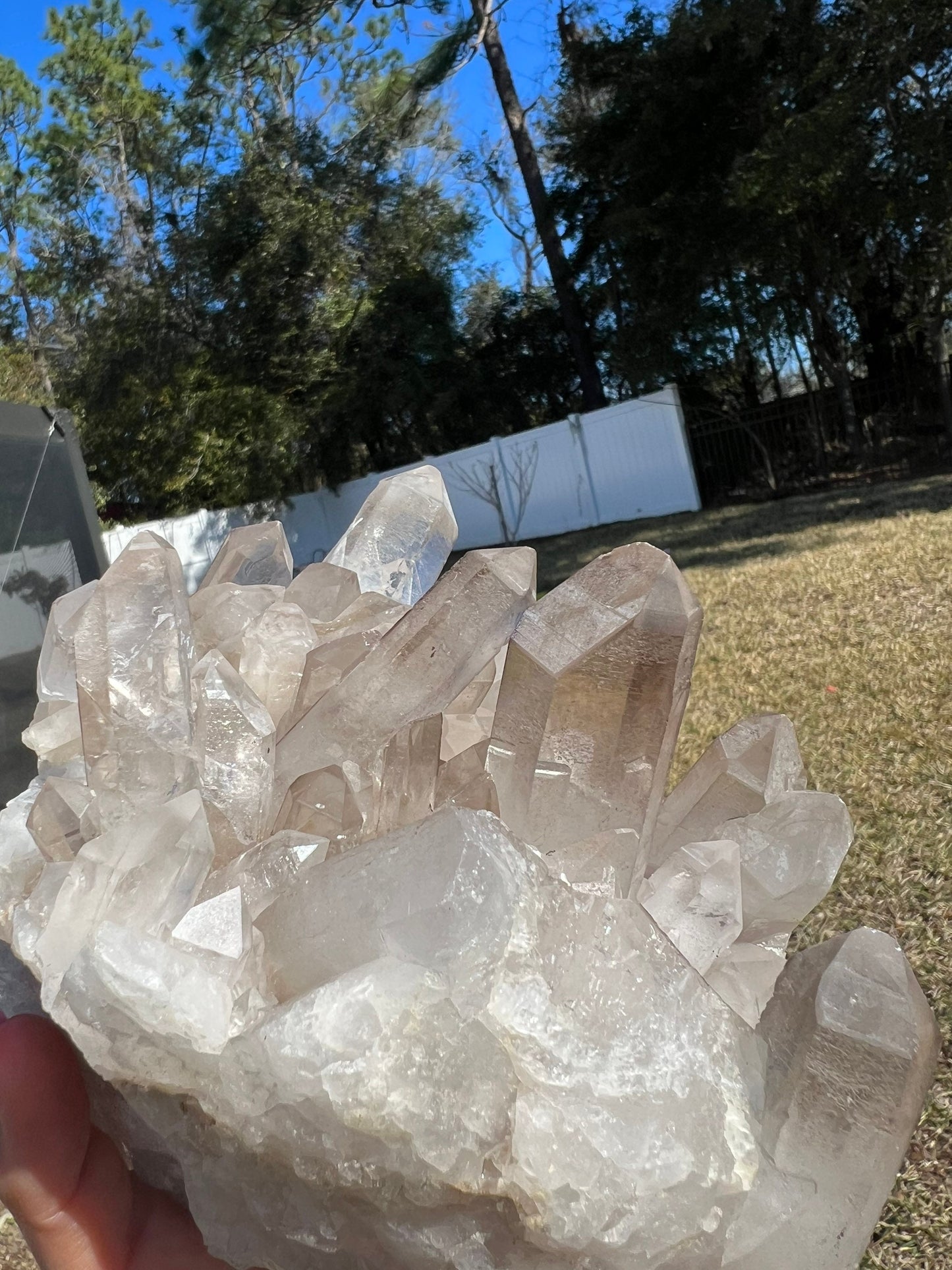 Clear Quartz crystal cluster 4 pounds 12oz