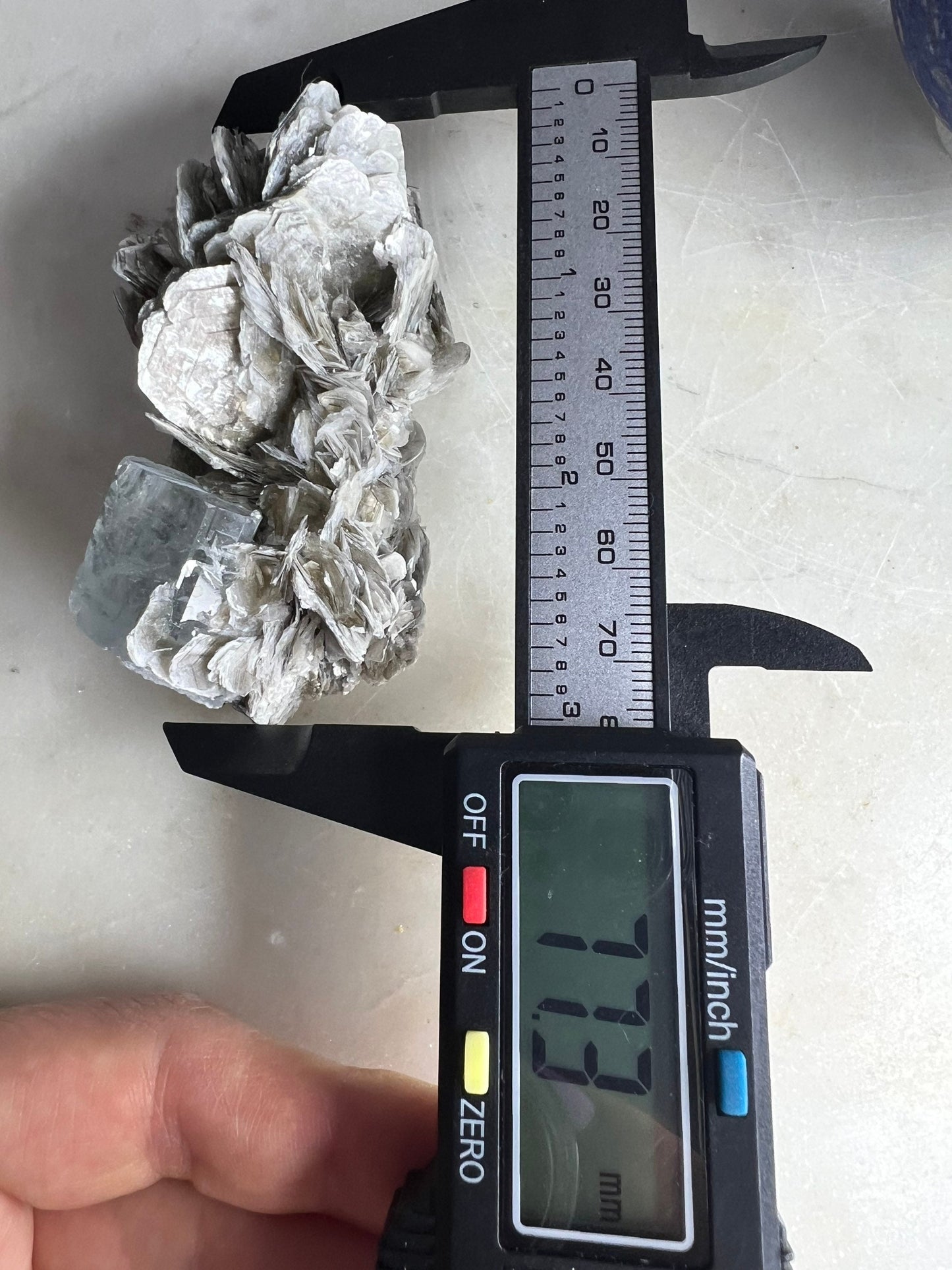 Aquamarine in Muscovite matrix cluster 136grams