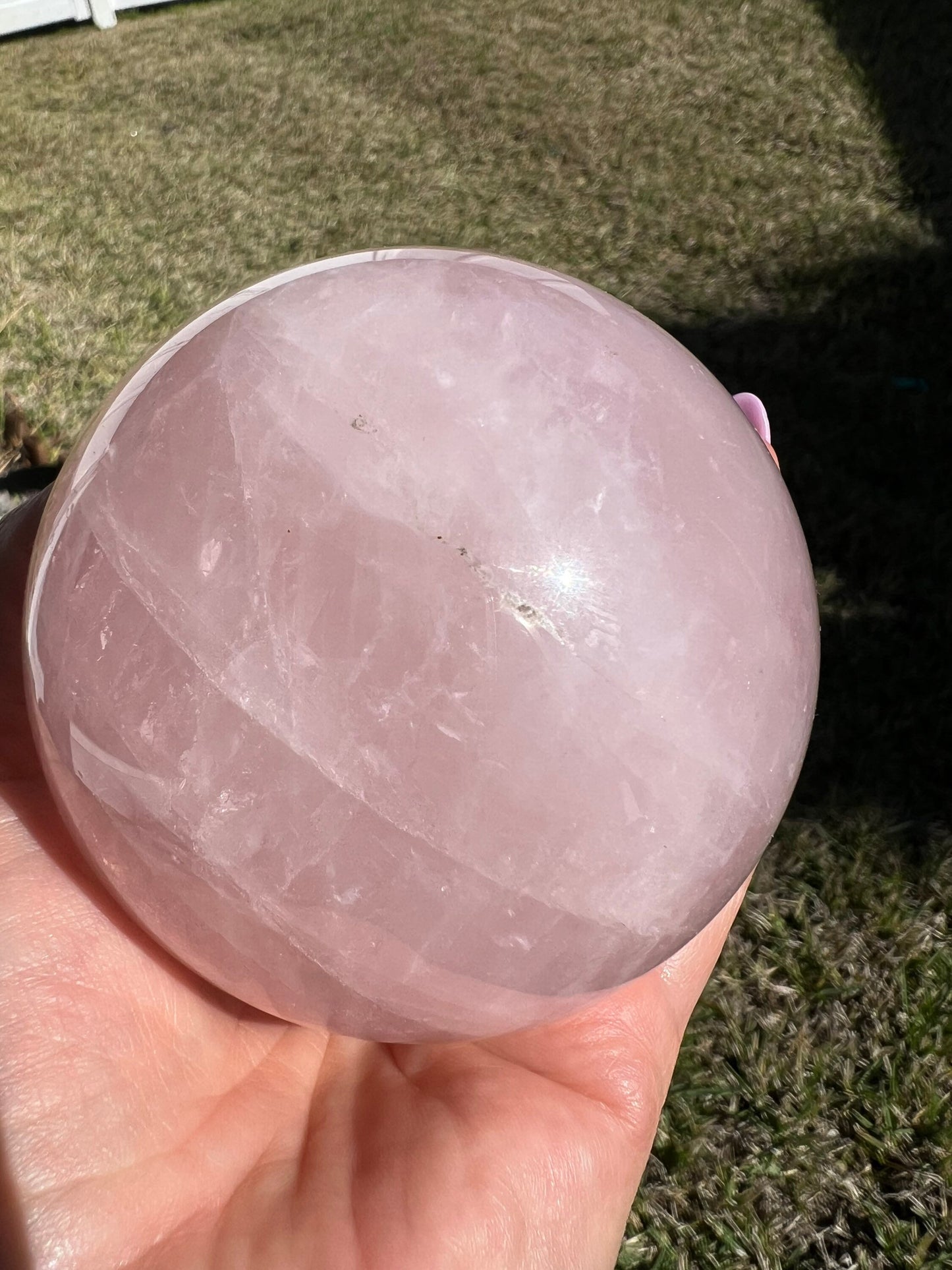 Rose Quartz sphere 1pound 10oz
