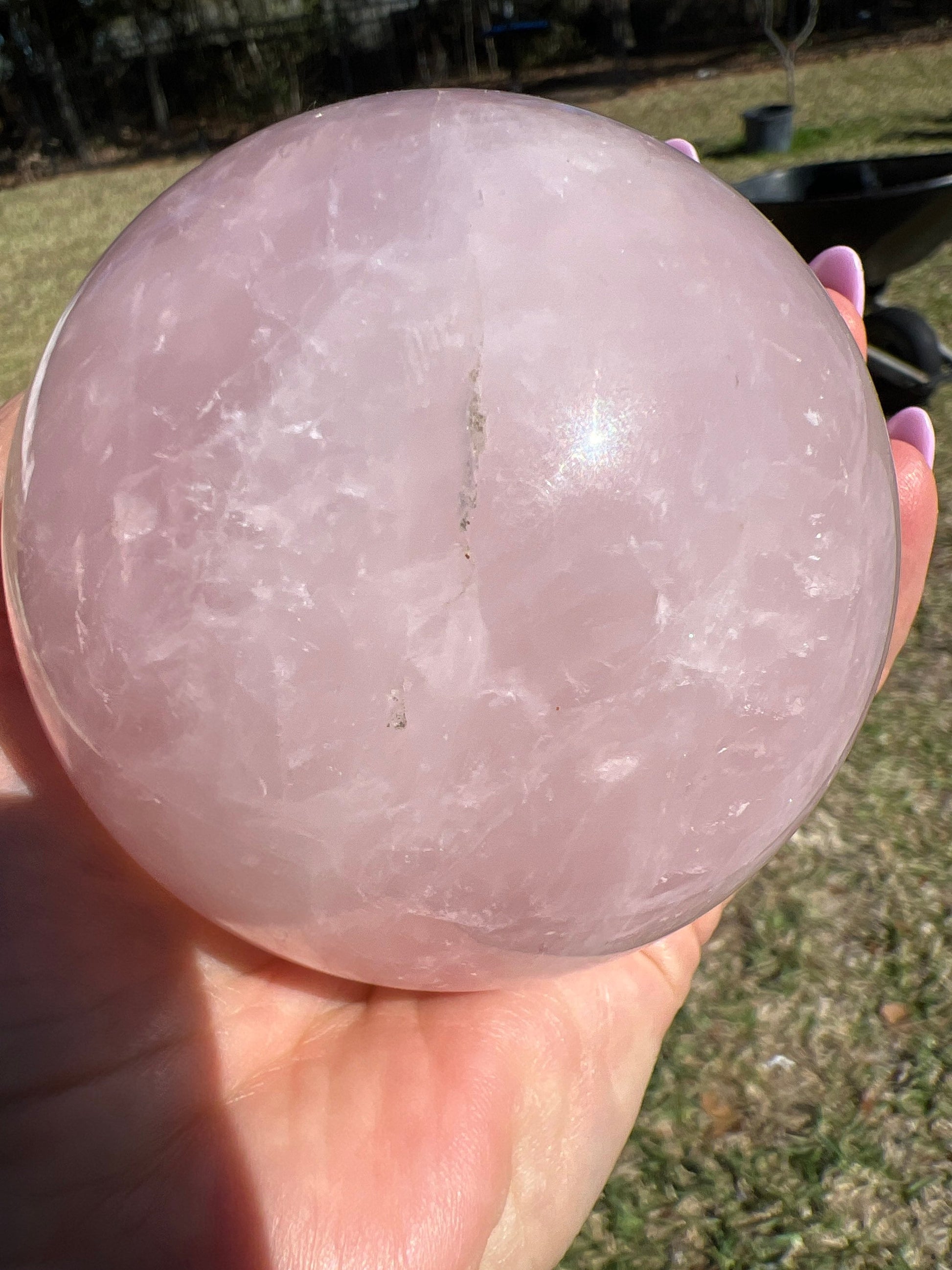 Rose Quartz sphere 1pound 10oz