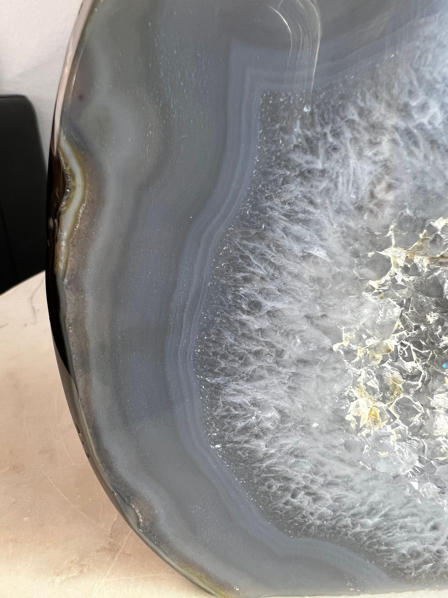 Polished Geode 2 pounds 14oz from Brazil.