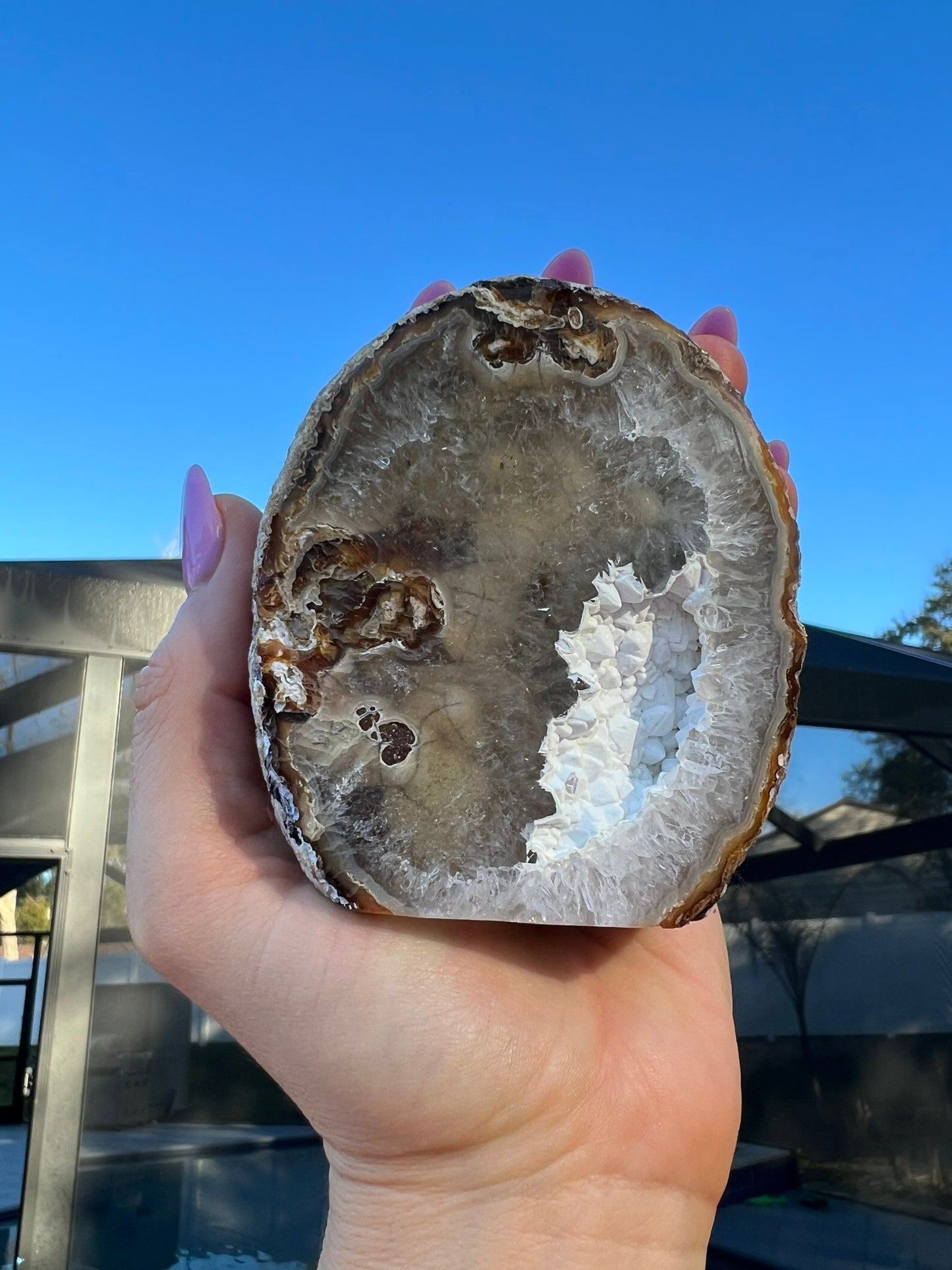 Geode Polished From Brazil 1lb