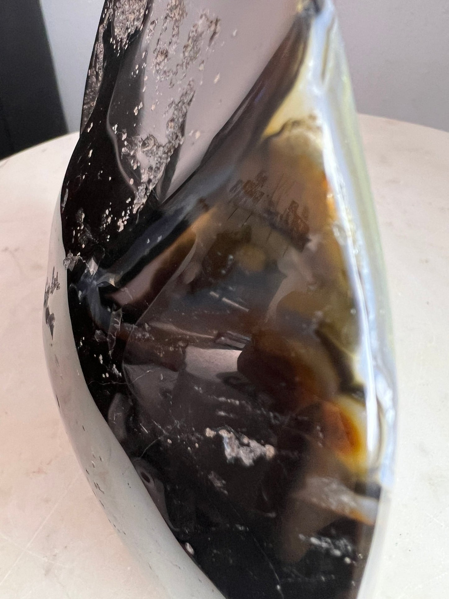 Polished Geode 2 pounds 14oz from Brazil.
