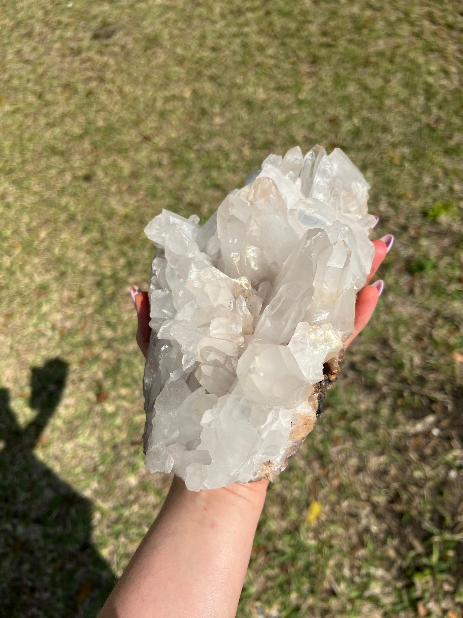 Natural crystal Quartz cluster 4 pounds 7oz