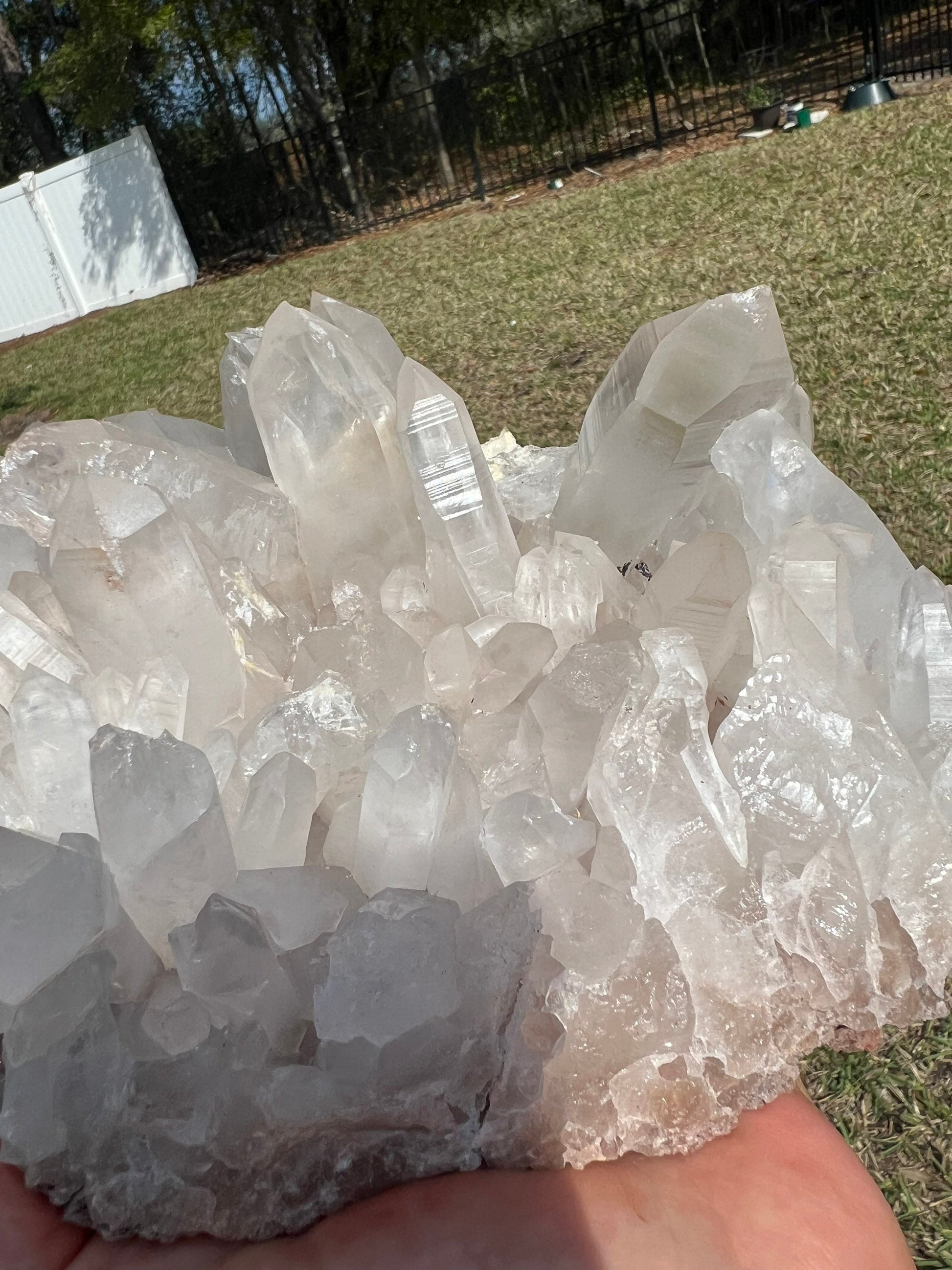 Natural crystal Quartz cluster 4 pounds 7oz
