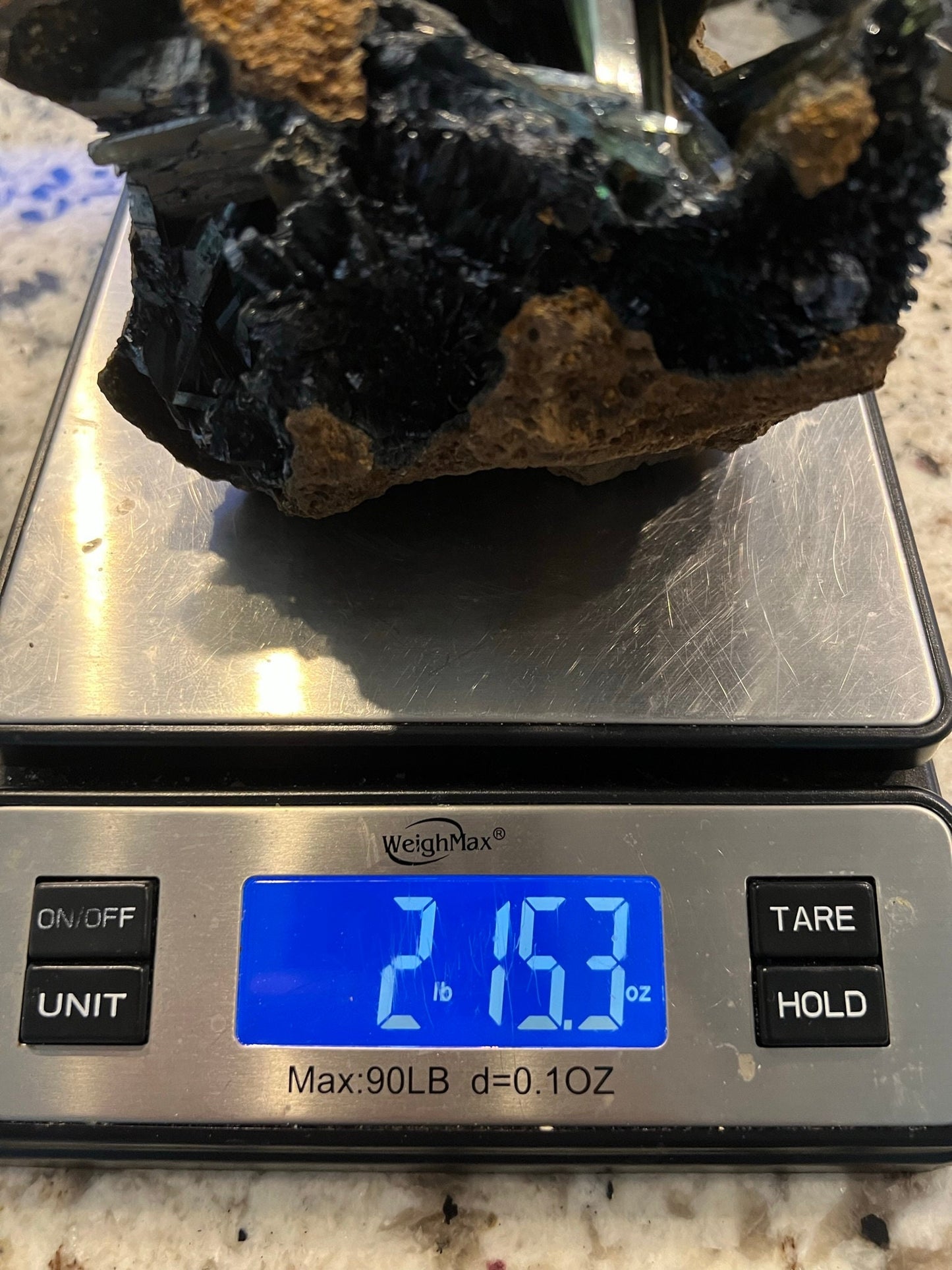 Natural Raw Vivianite Crystal 2lb 15oz from Brazil