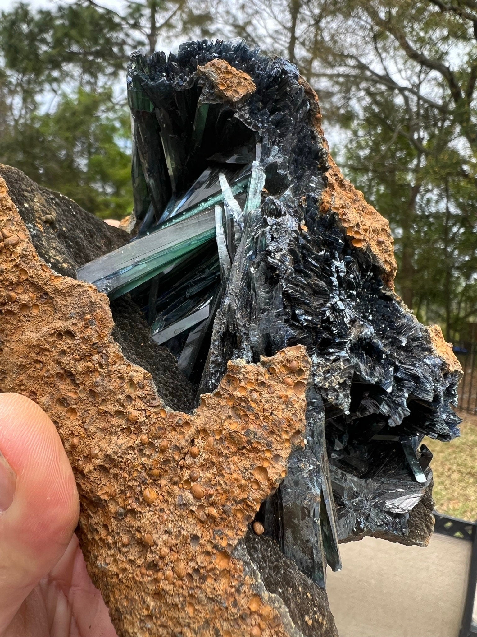 Natural Raw Vivianite Crystal 2lb 15oz from Brazil