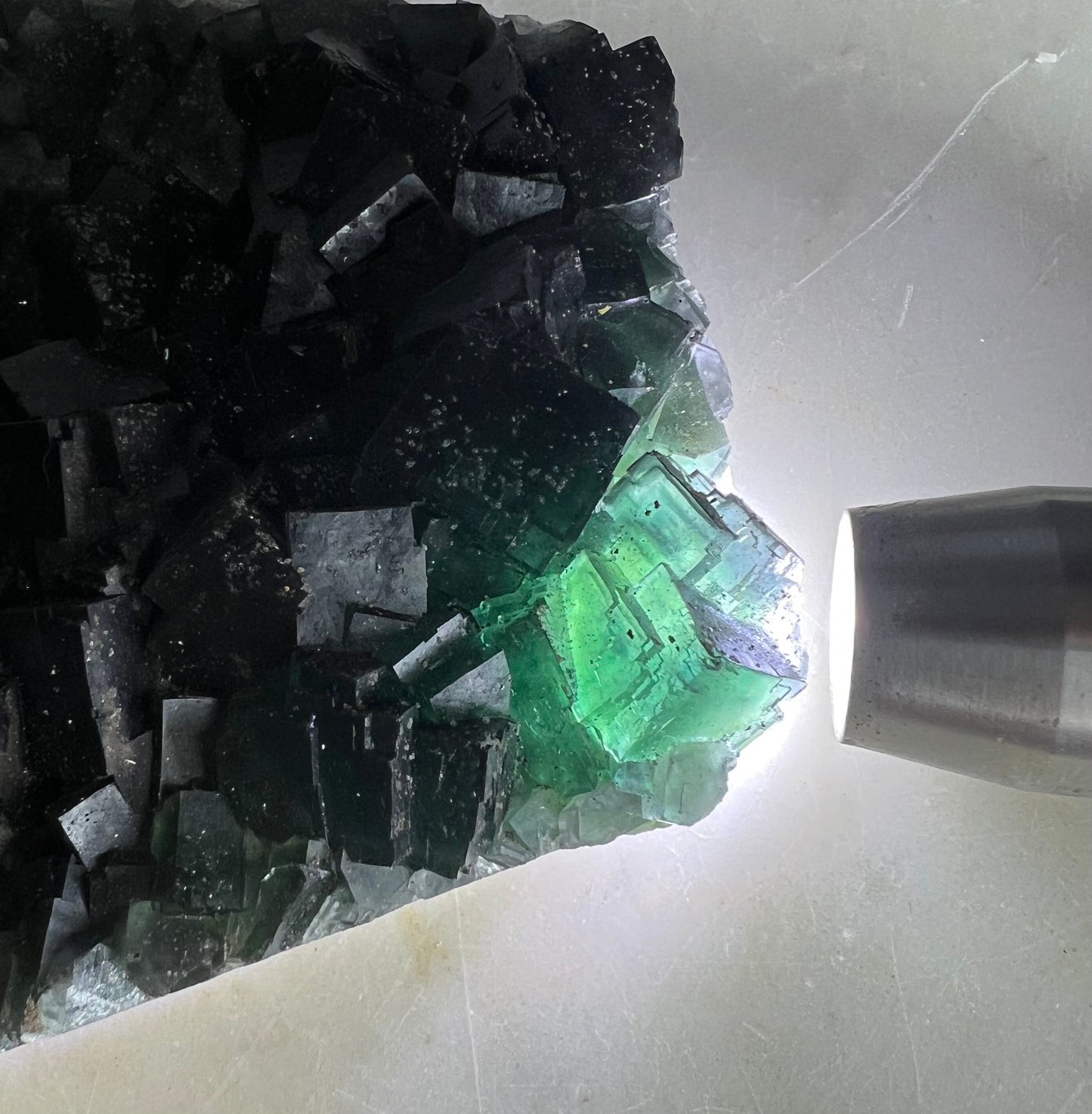 Dark green/ cube fluorite 1 pound 5oz