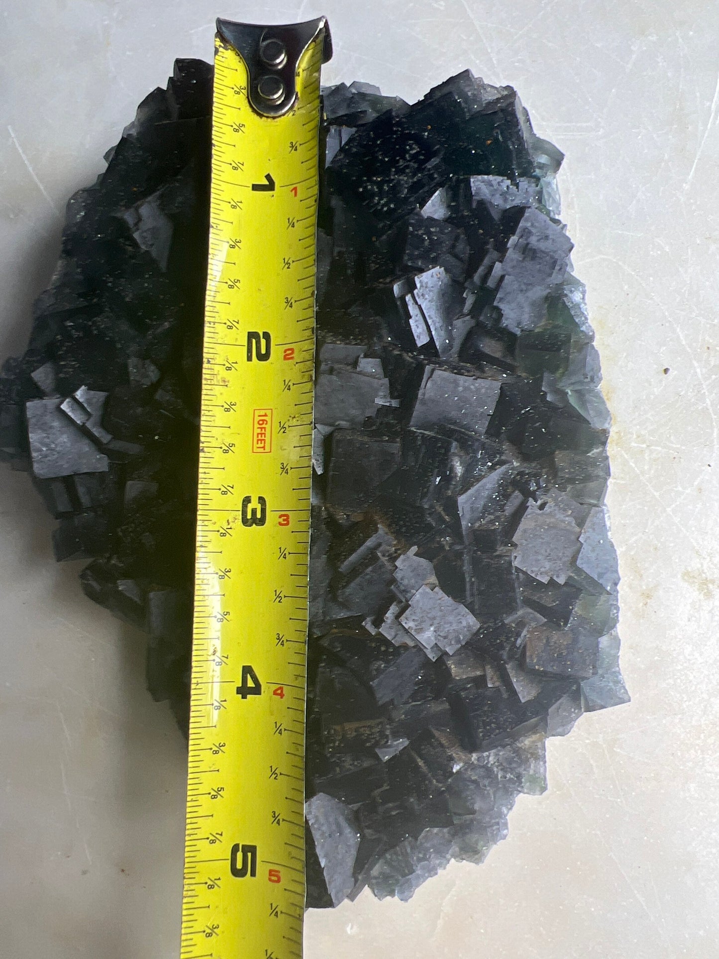Dark green/ cube fluorite 1 pound 5oz