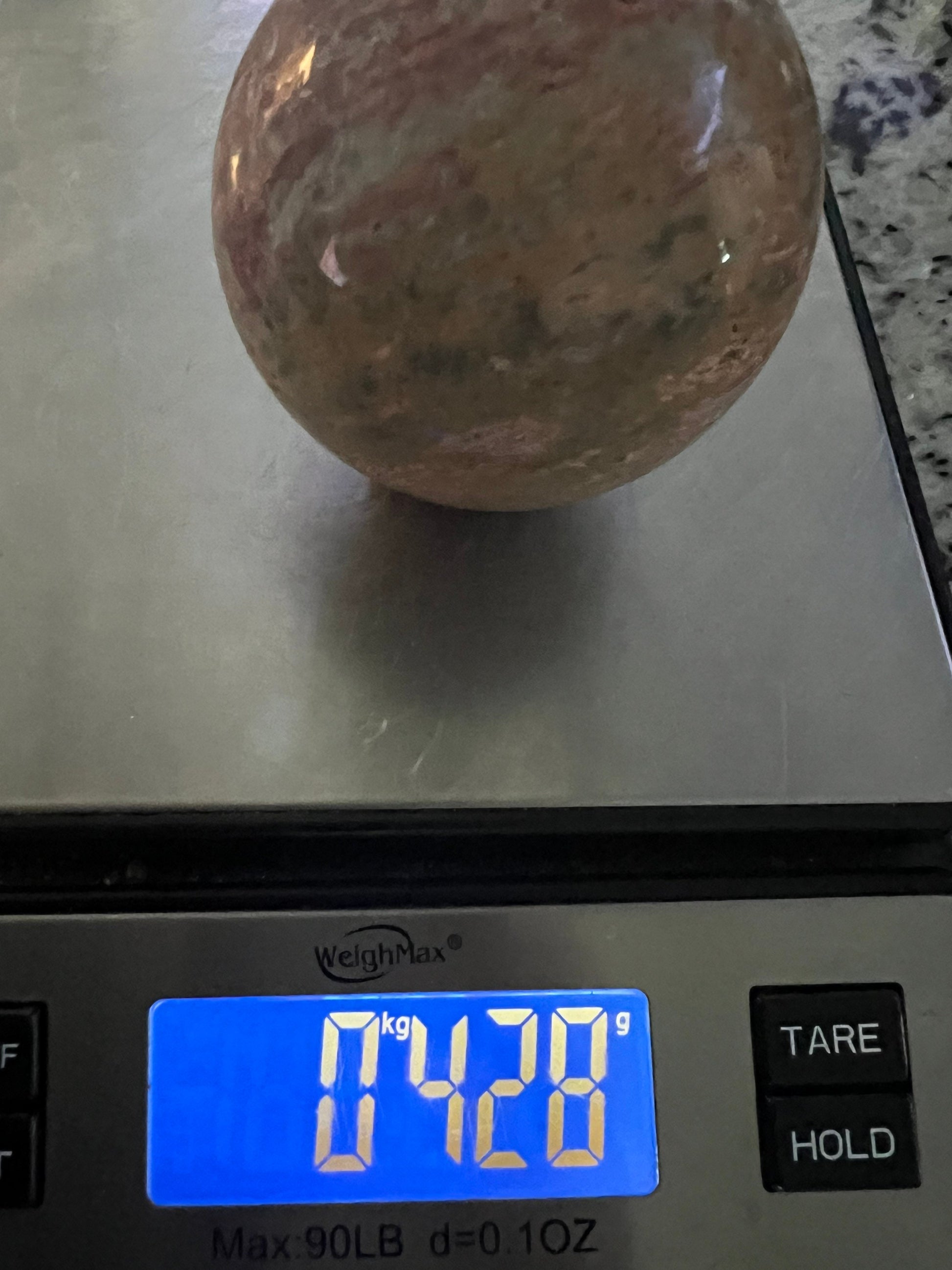 Leopard skin jasper 70mm sphere 428g