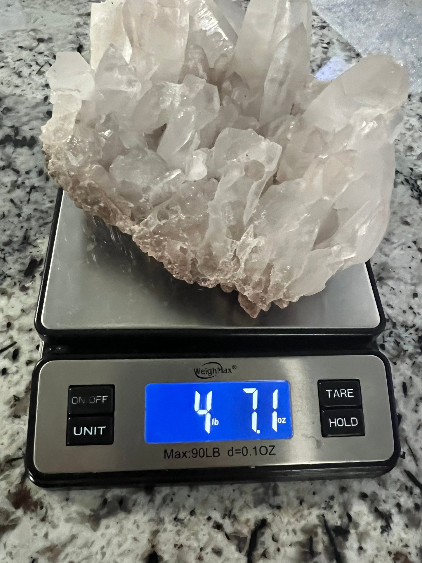 Natural crystal Quartz cluster 4 pounds 7oz