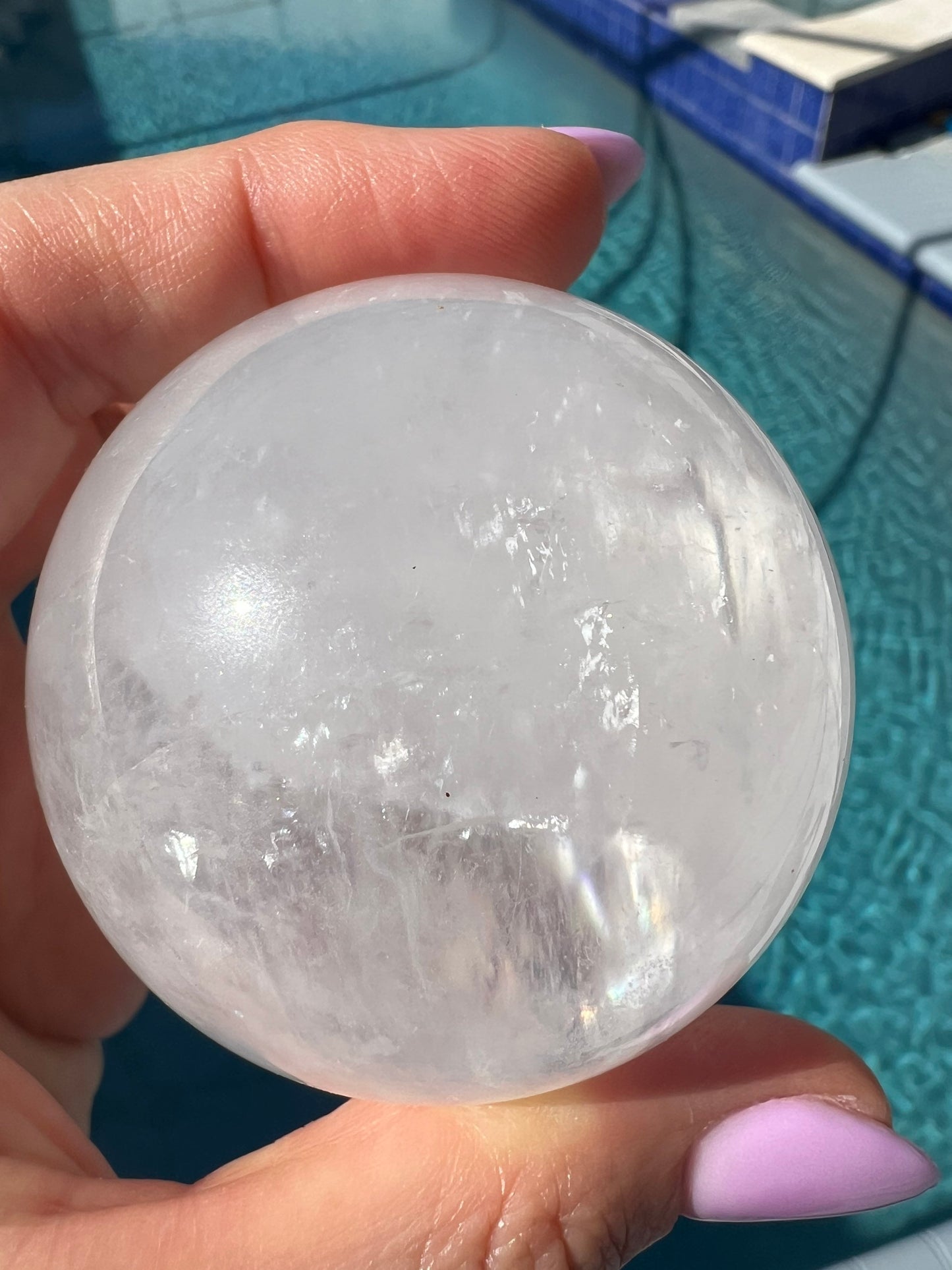 Natural crystal Quartz sphere 56mm