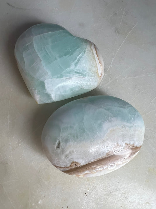 Carribean calcite palm and heart you get both