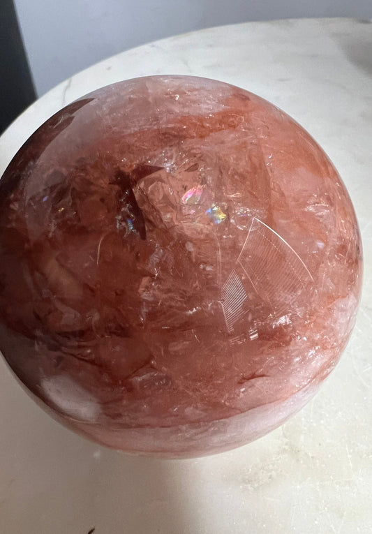 Fire Quartz sphere 74mm