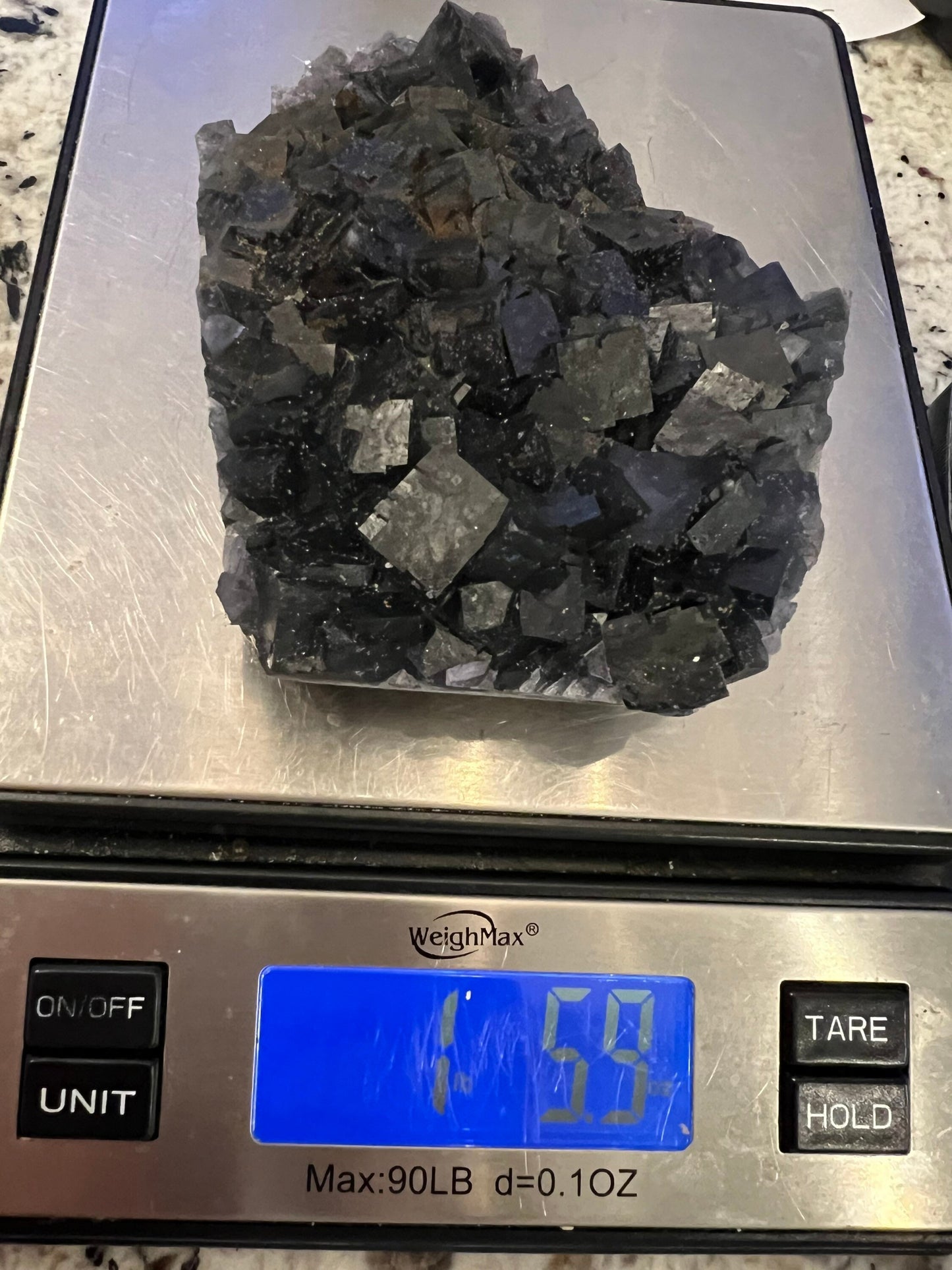 Dark green/ cube fluorite 1 pound 5oz