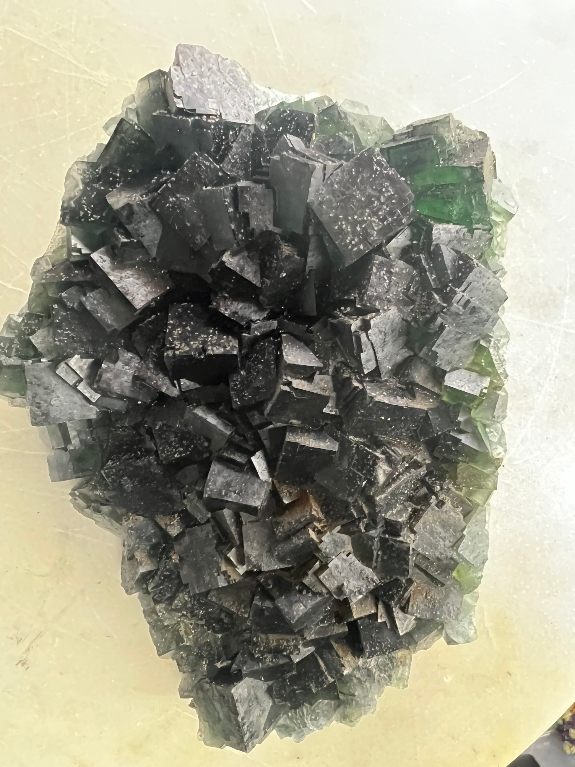 Dark green/ cube fluorite 1 pound 5oz