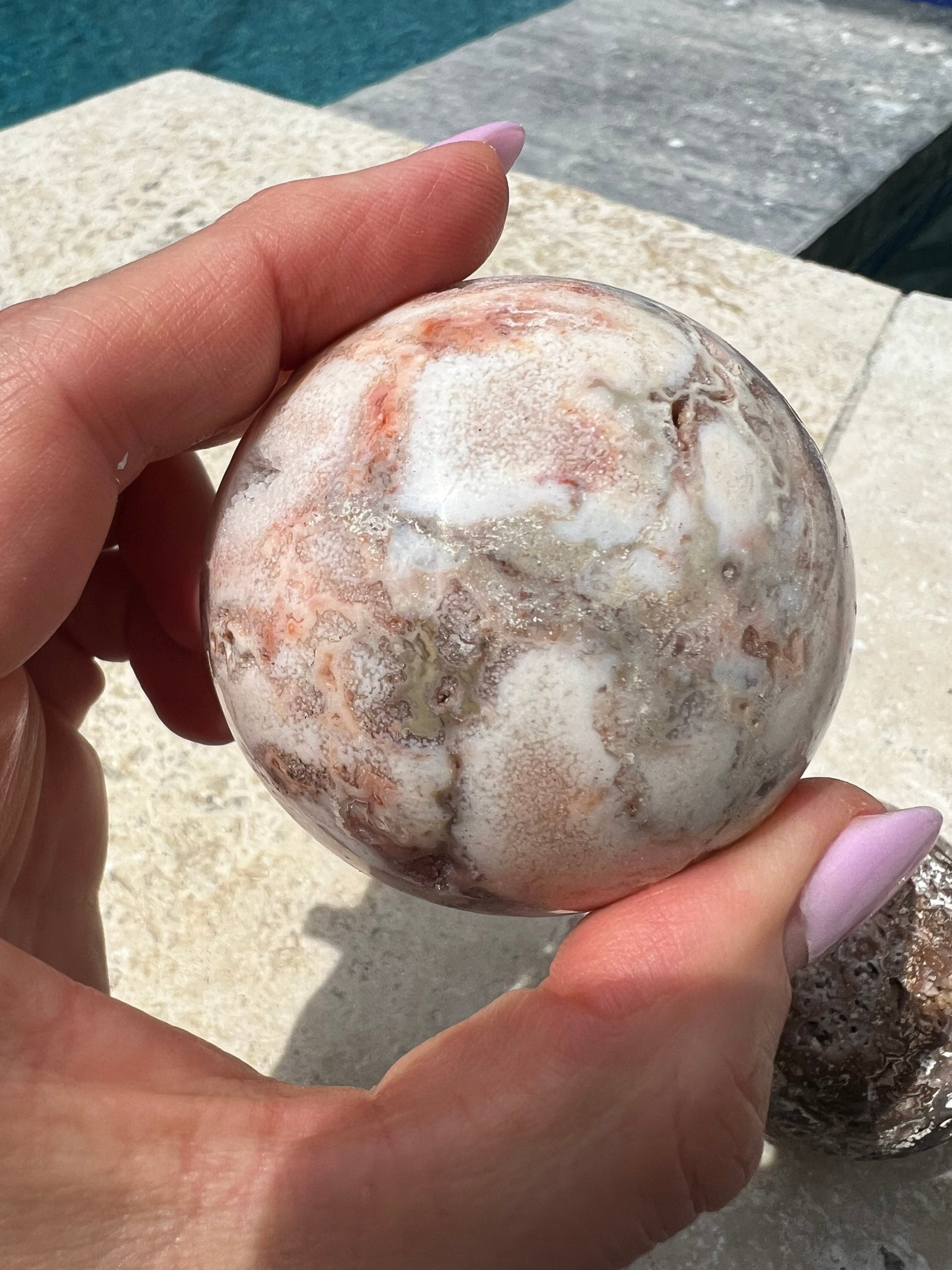 3 crazy lace spheres total weight is 1 pound 6oz