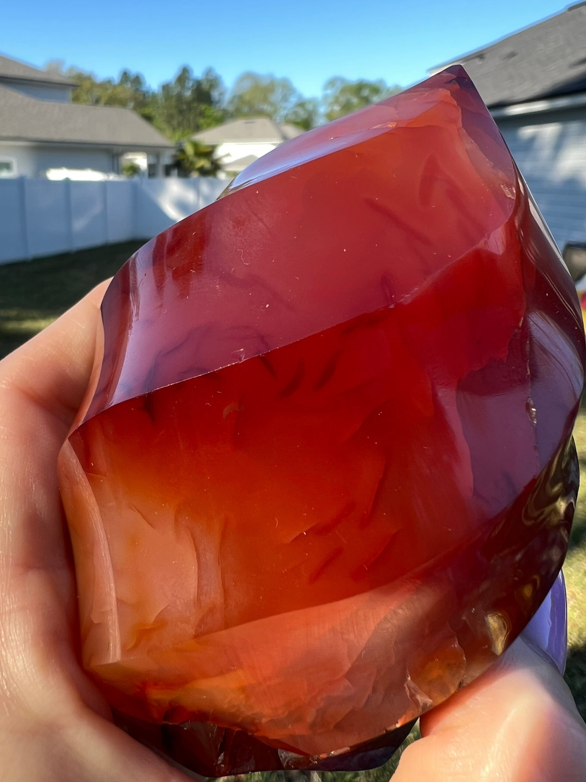 Carnelian flame 1pound 1oz