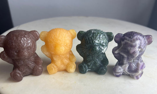 4 crystal bear set total weight 1pound.