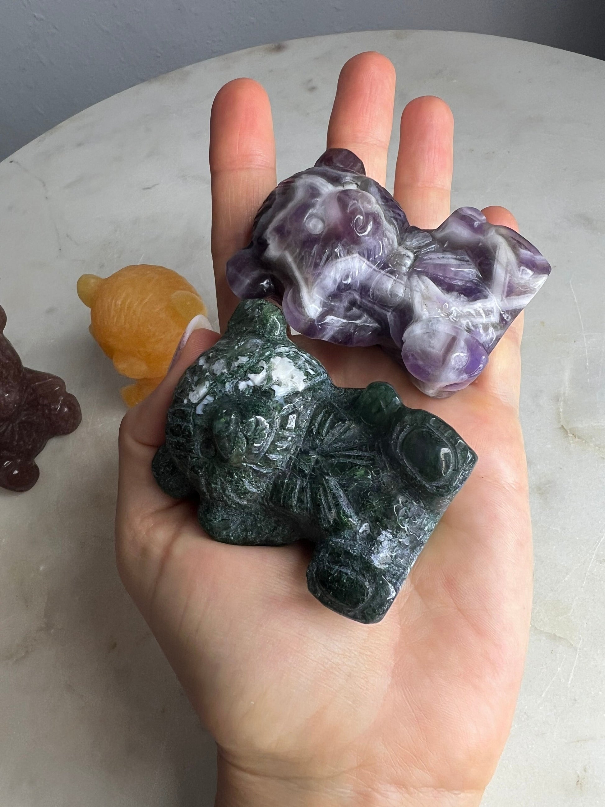 4 crystal bear set total weight 1pound.