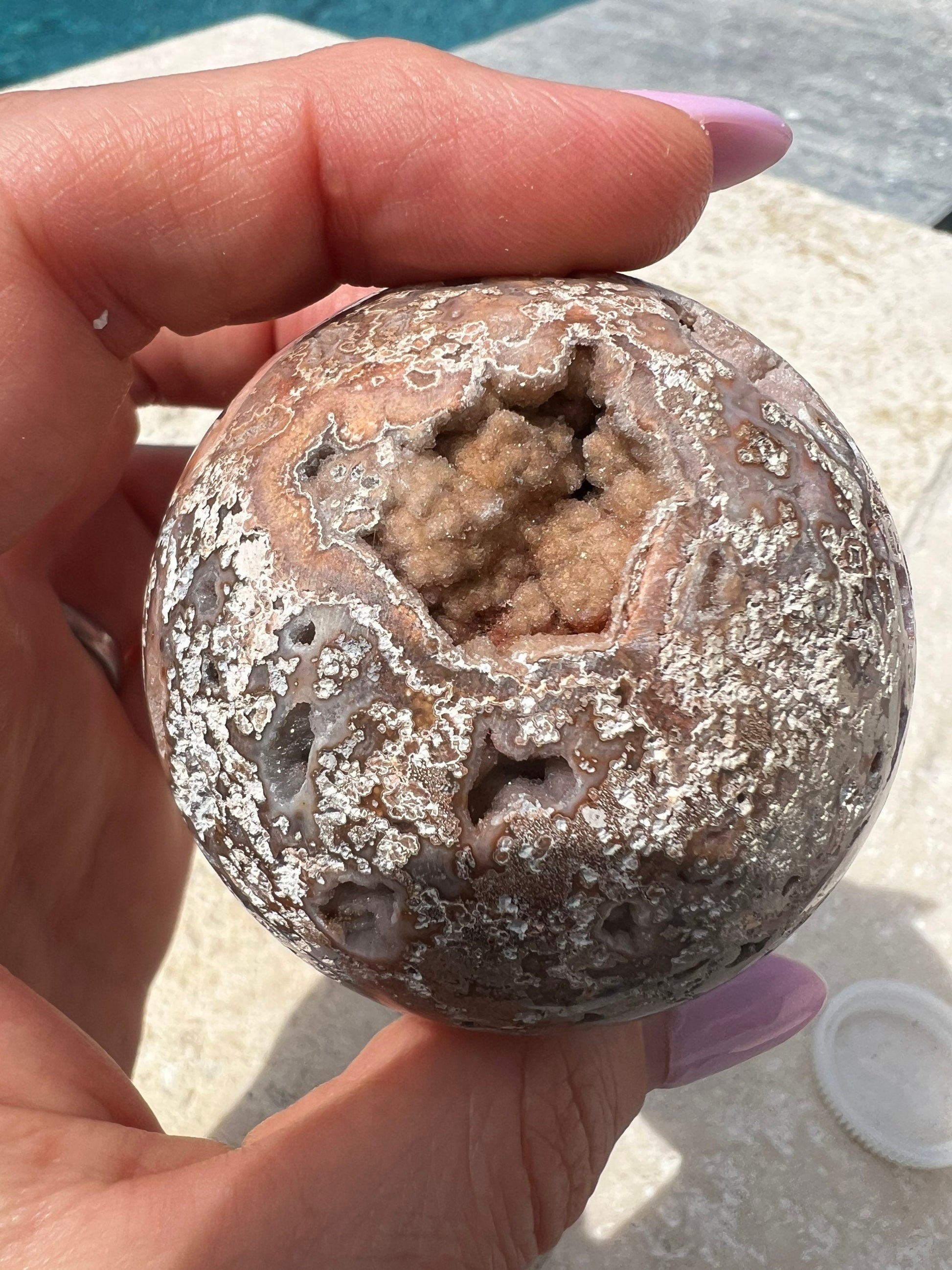 3 crazy lace spheres total weight is 1 pound 6oz