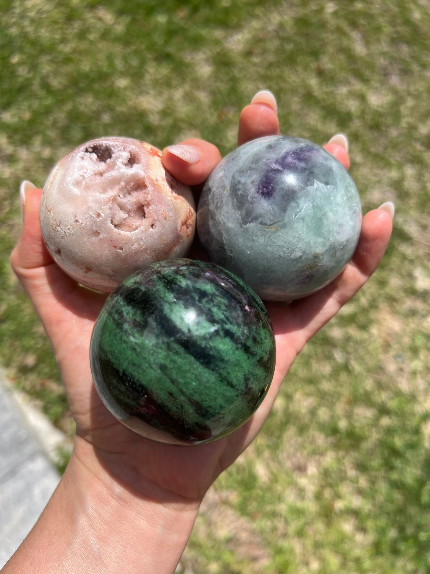 3 sphere set total weight is 2pounds.