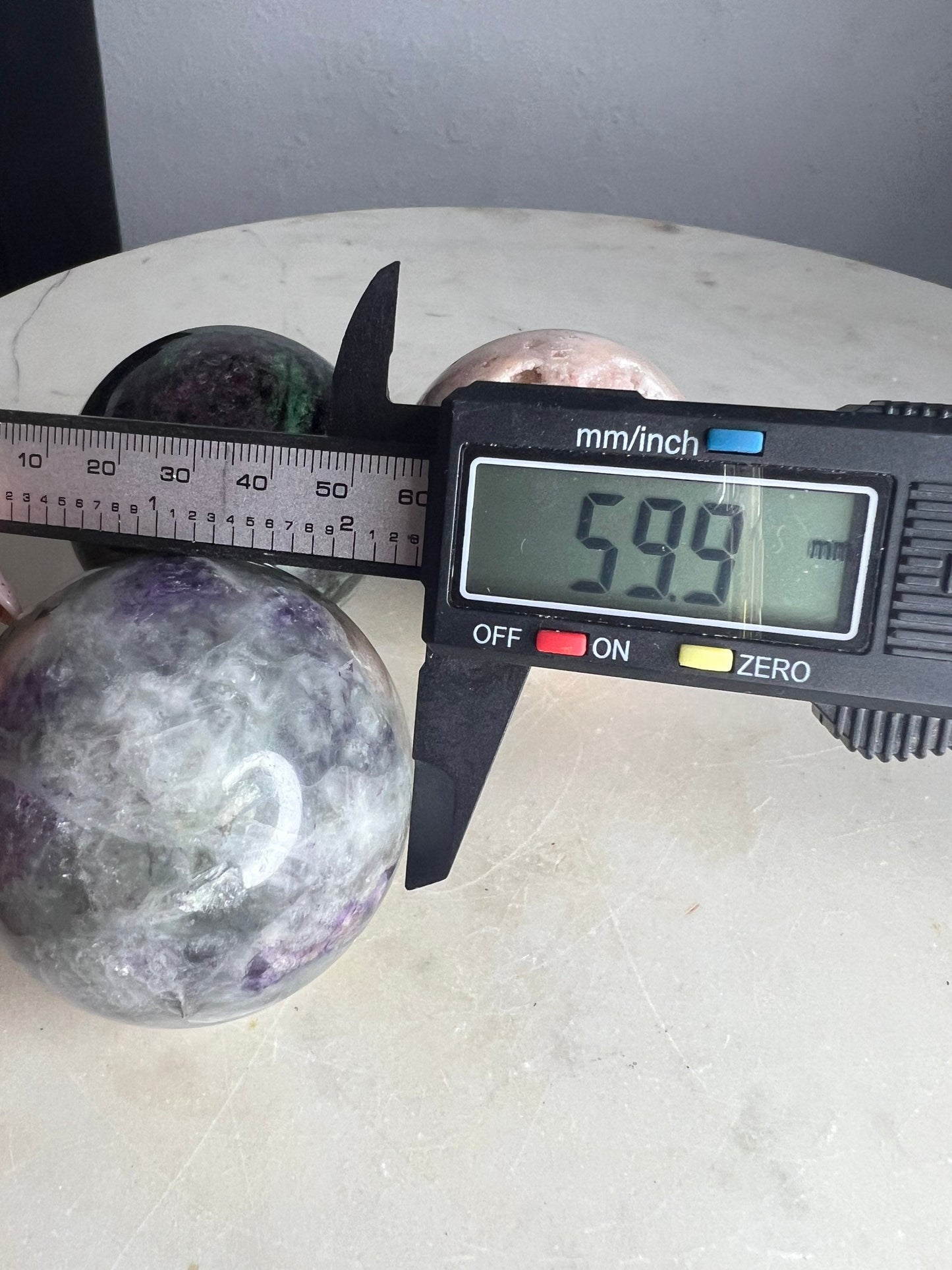 3 sphere set total weight is 2pounds.