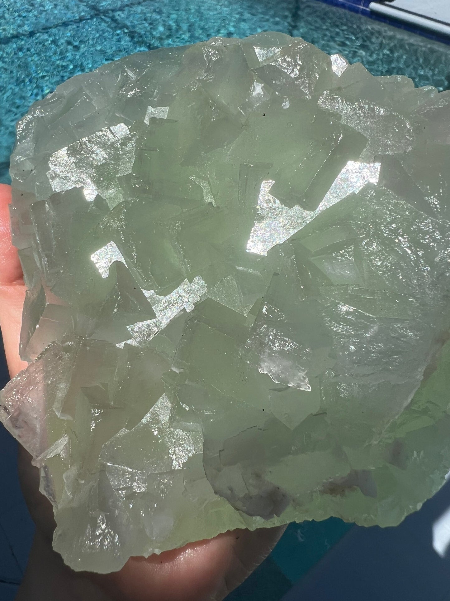 Green cube fluorite 3pounds 1oz