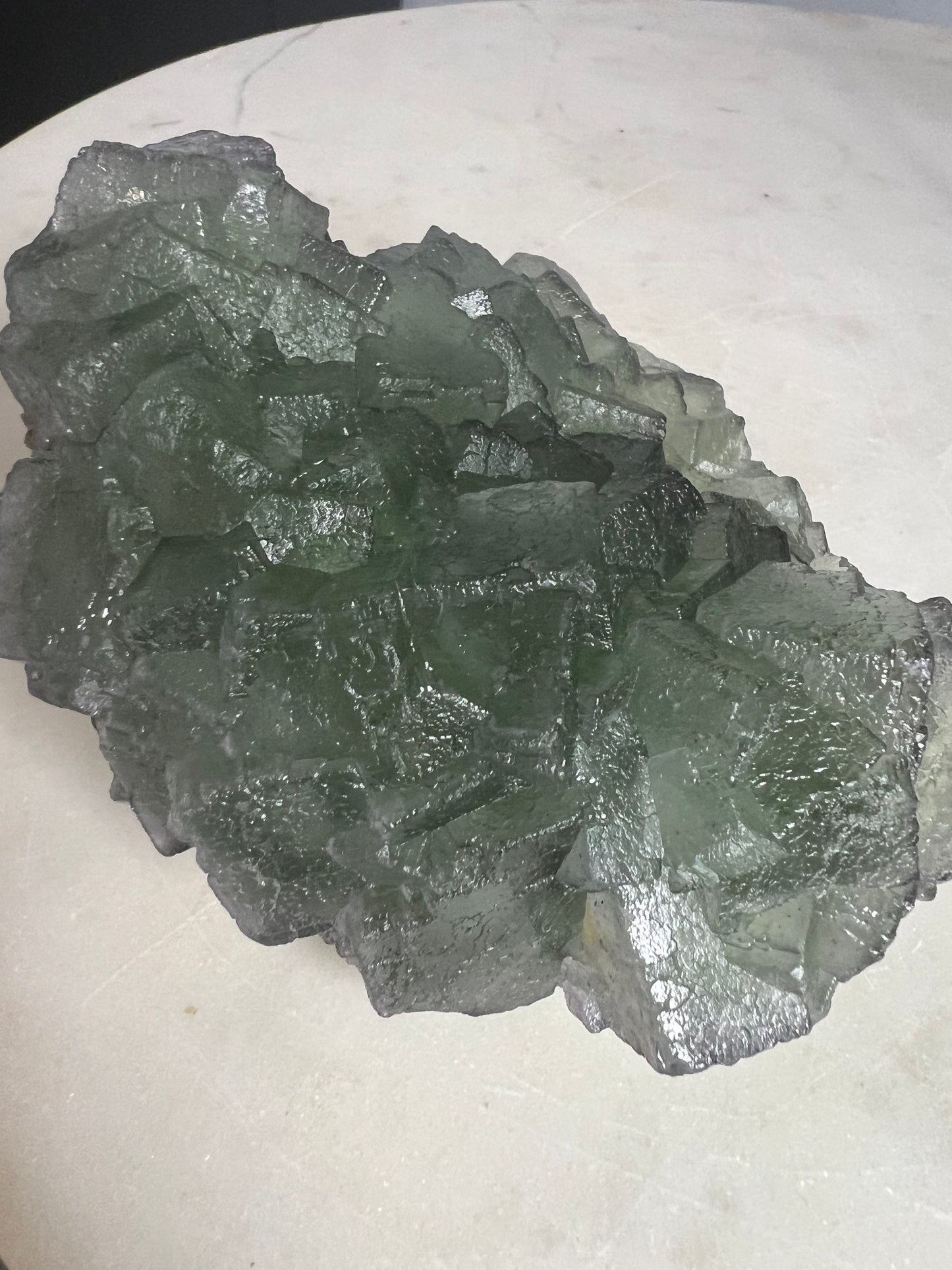 Green cubed fluorite 1pound 8oz