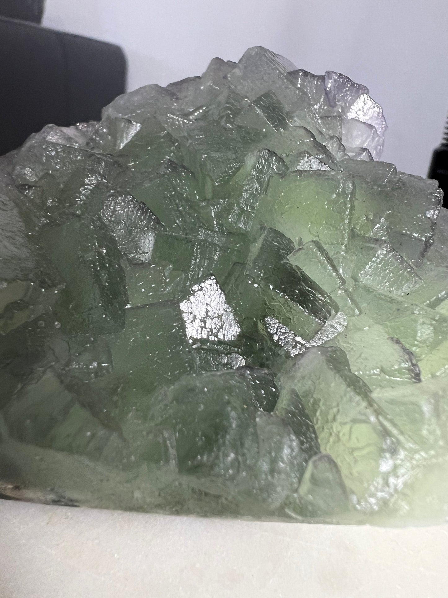 Green cubed fluorite 1pound 8oz
