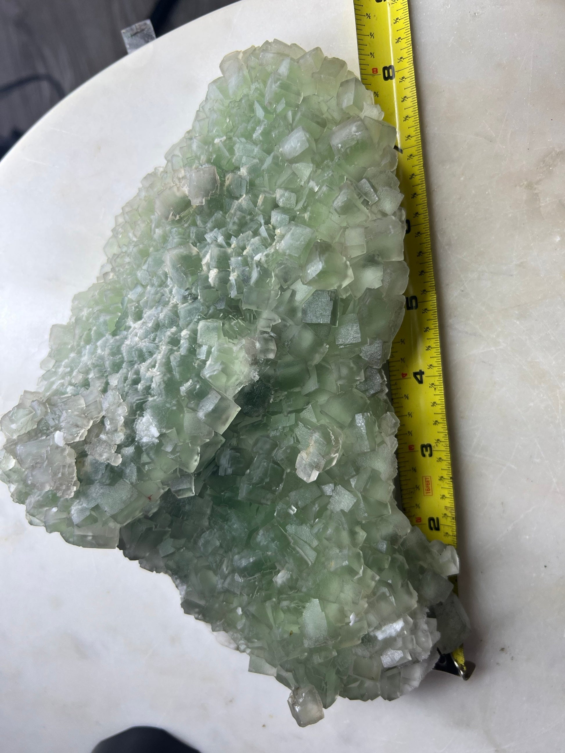 Green cubed fluorite 3pounds 4oz