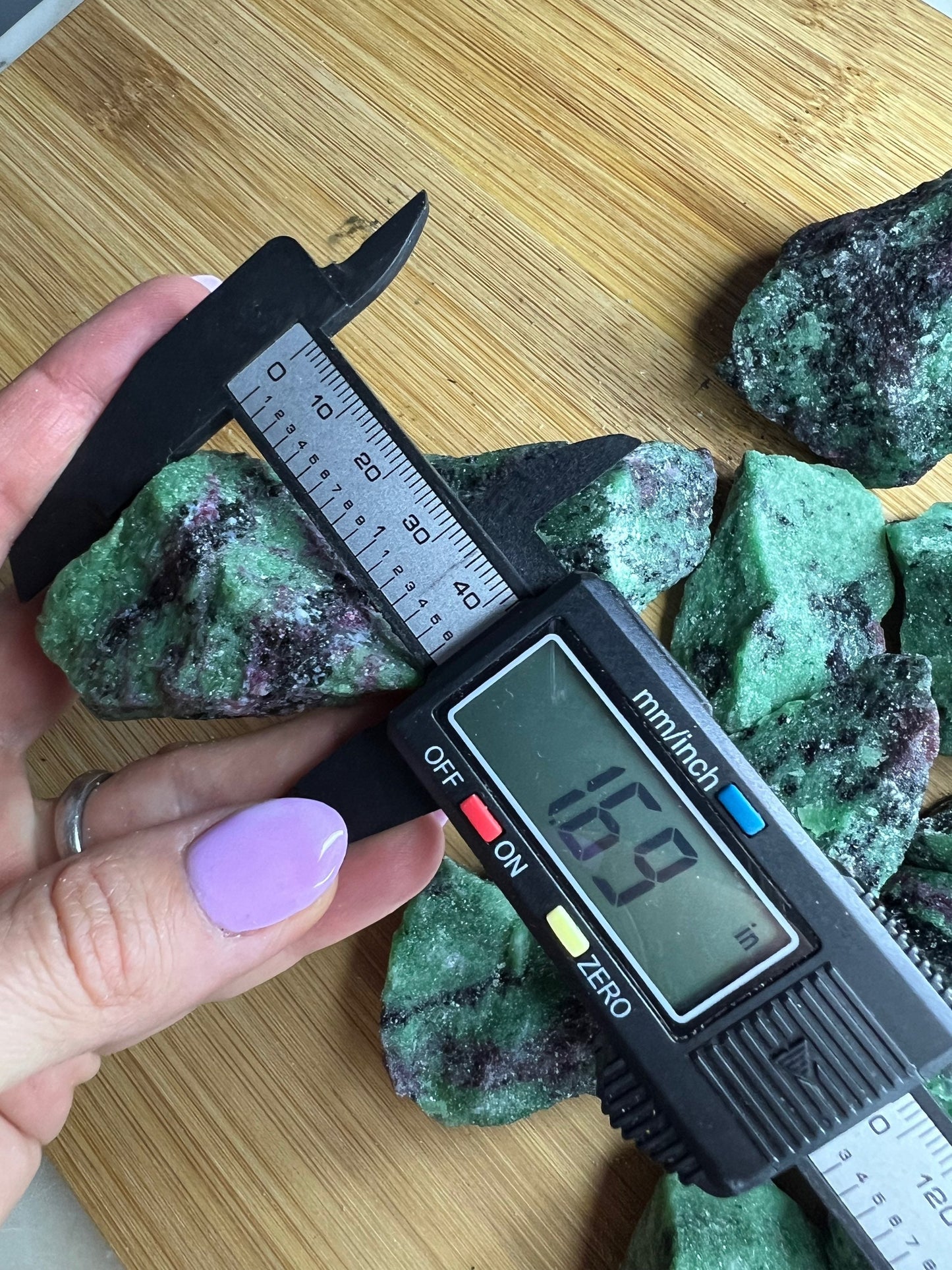 Ruby zoisite 2 pound clusters.