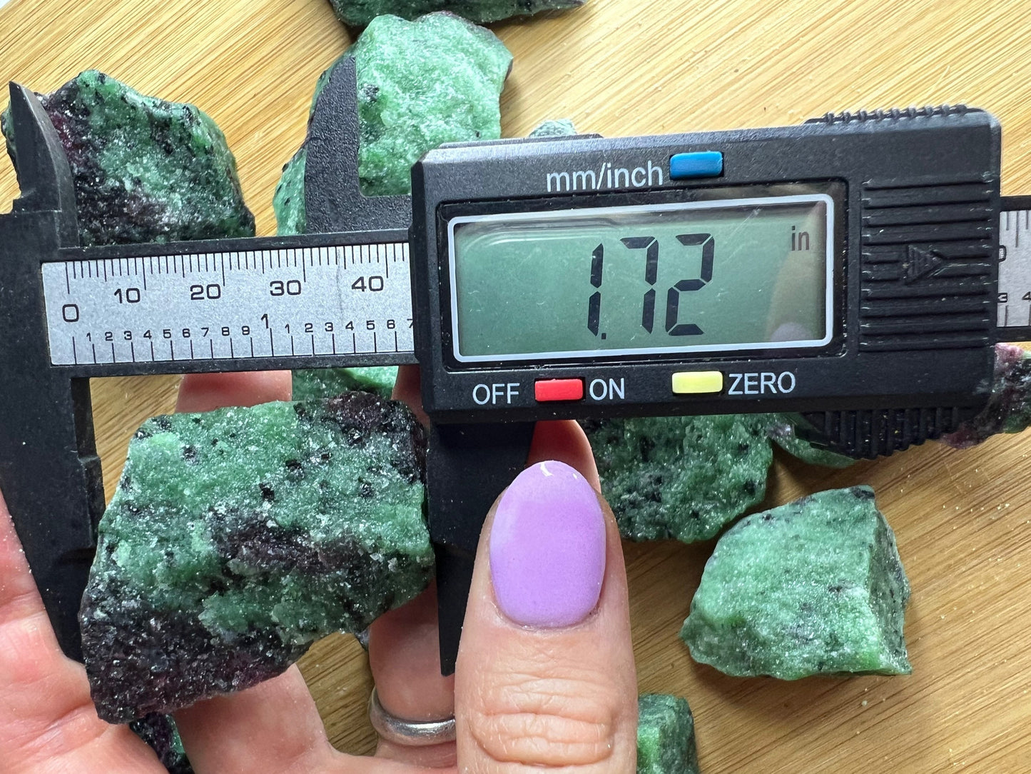 Ruby zoisite 2 pound clusters.