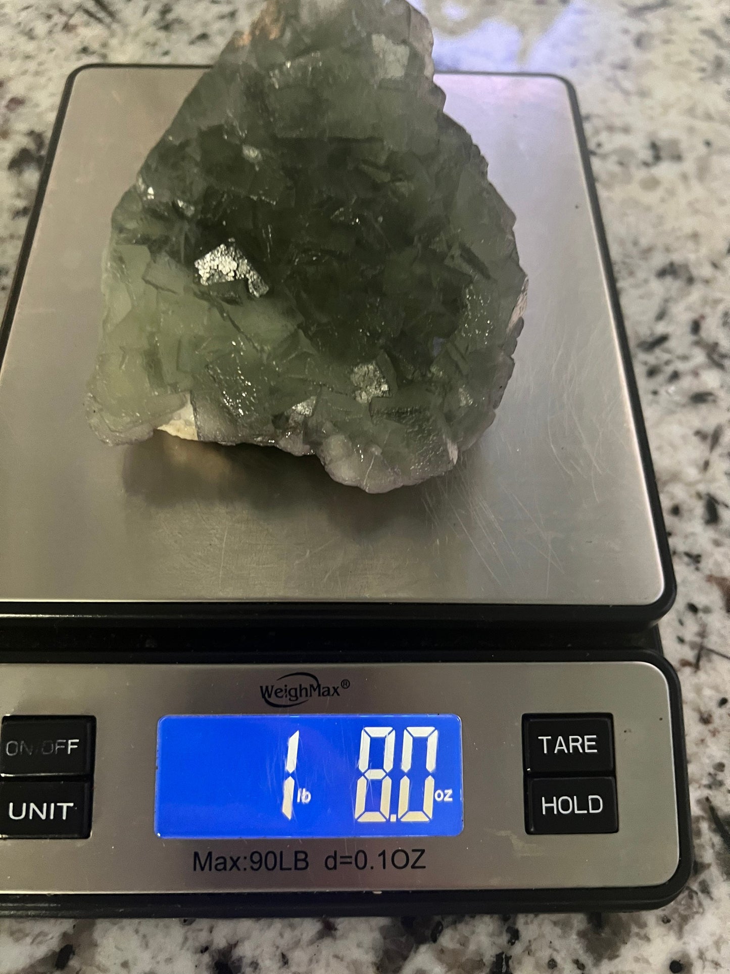 Green cubed fluorite 1pound 8oz