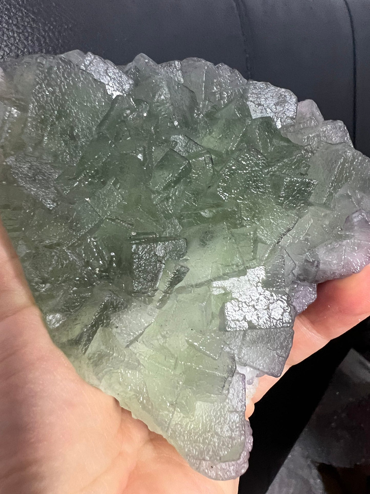 Green cubed fluorite 1pound 8oz
