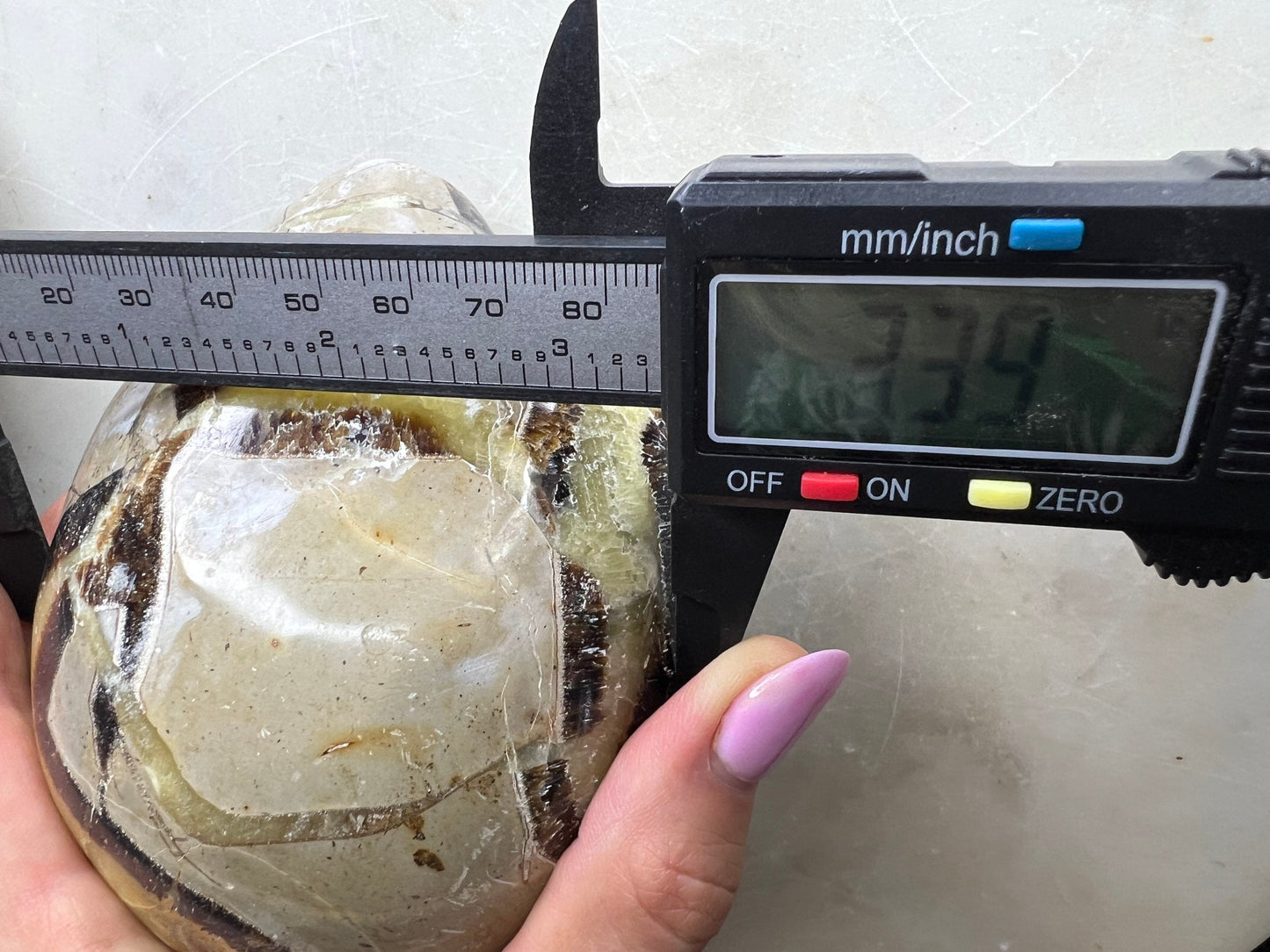 Septarian unique egg shape. 2 pounds 6oz